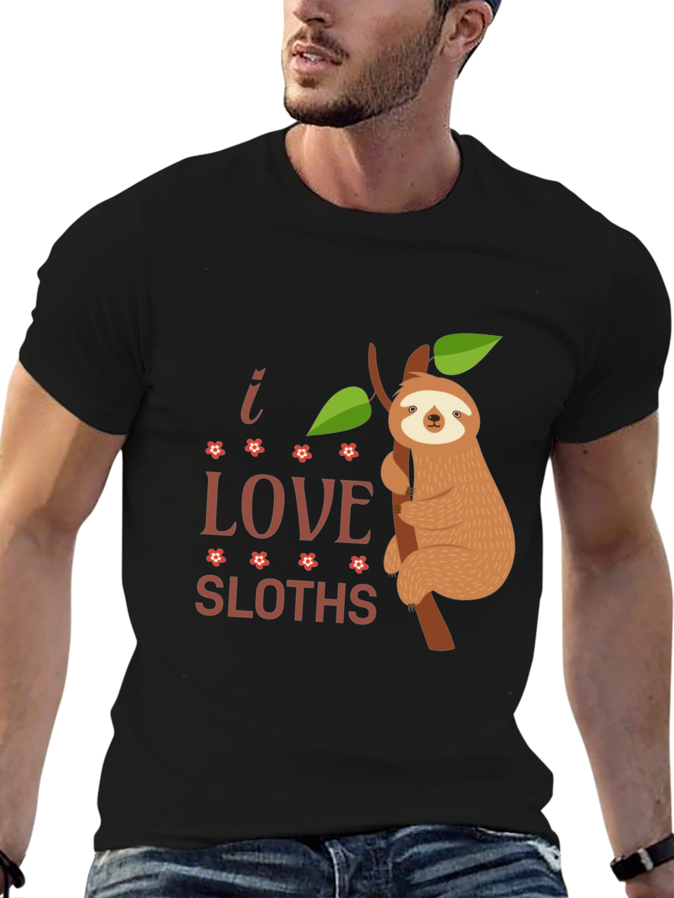 I Love Sloths Graphic Tee