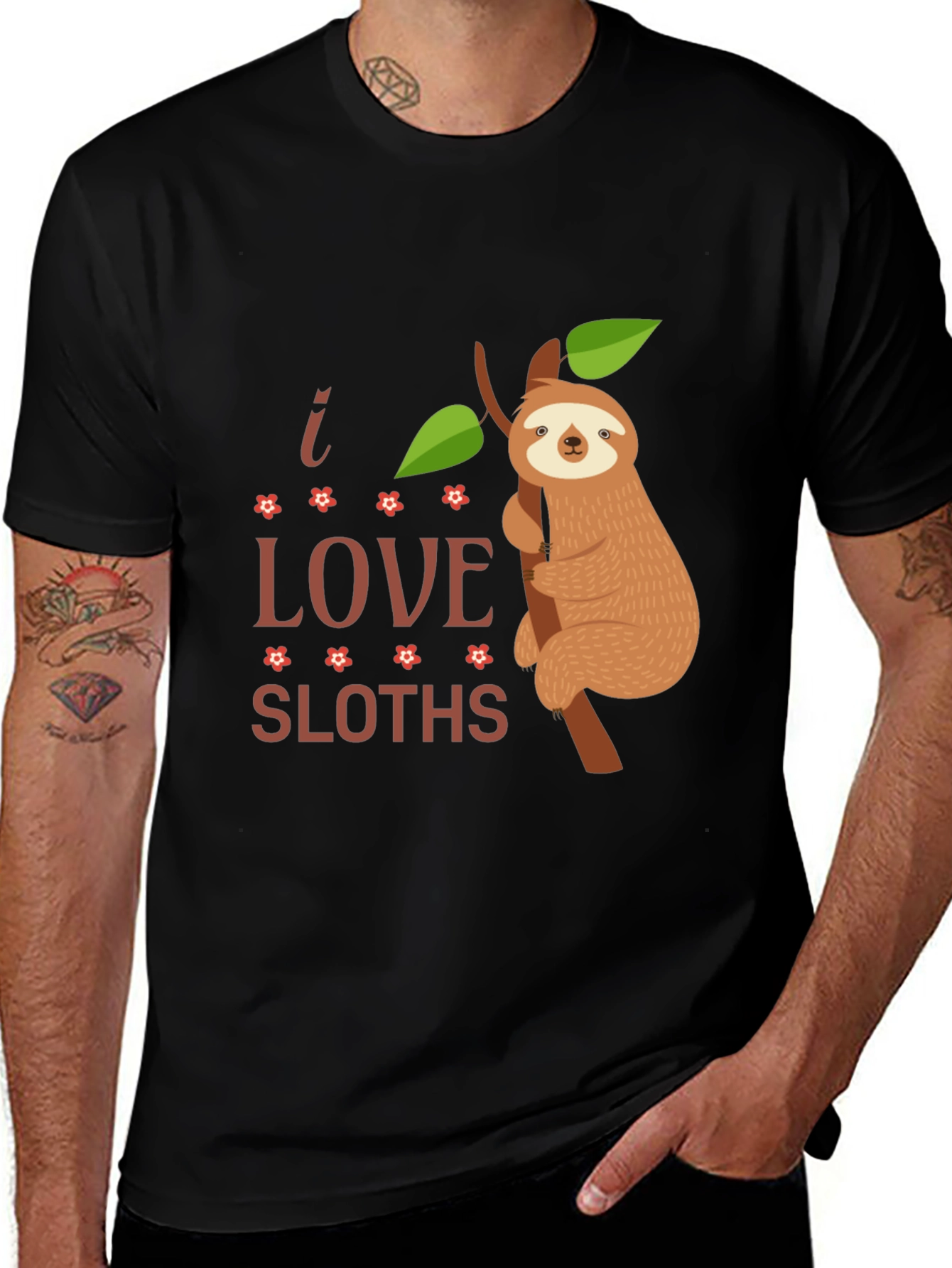 I Love Sloths Graphic Tee