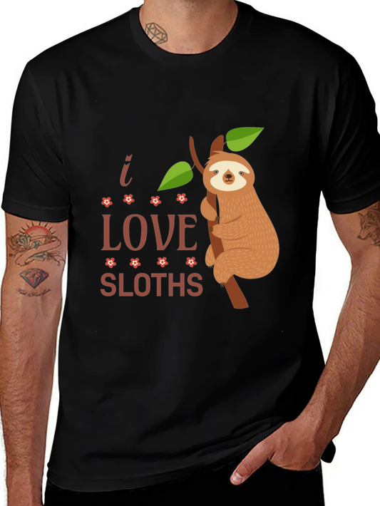 I Love Sloths Graphic Tee