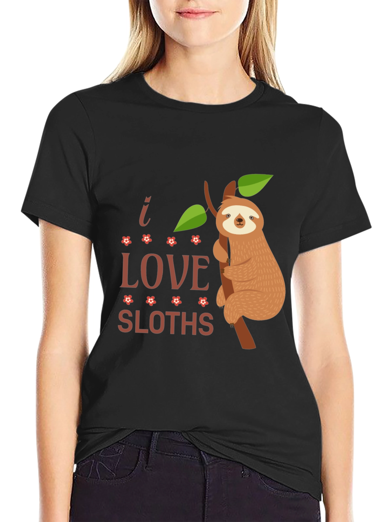 I Love Sloths Graphic Tee