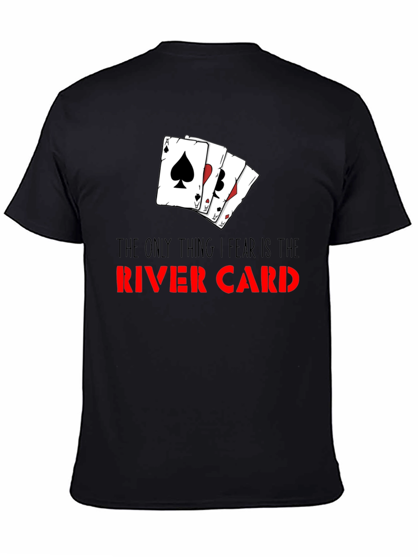 Poker River Card T-Shirt - Gamble with Style