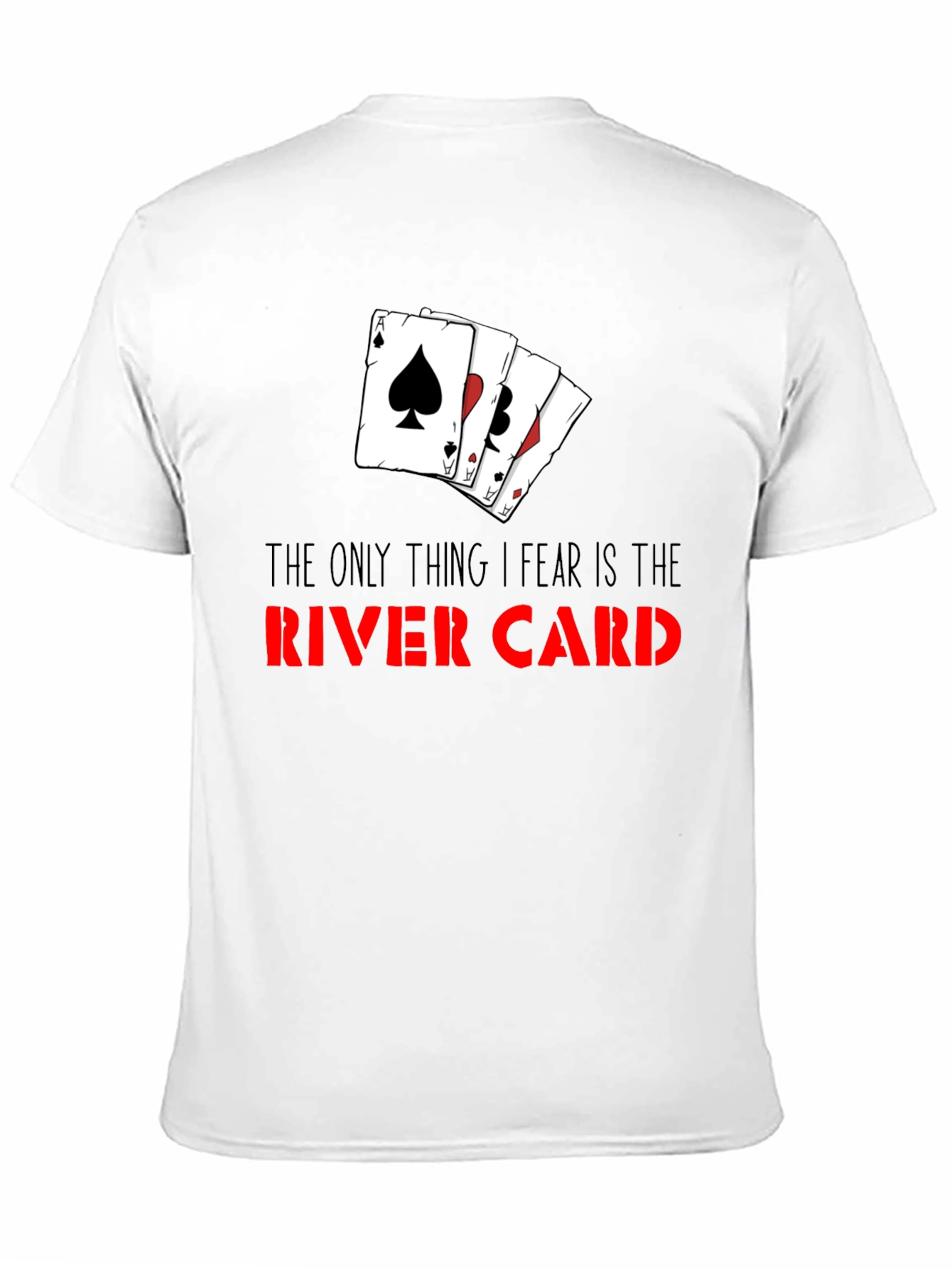 Poker River Card T-Shirt - Gamble with Style