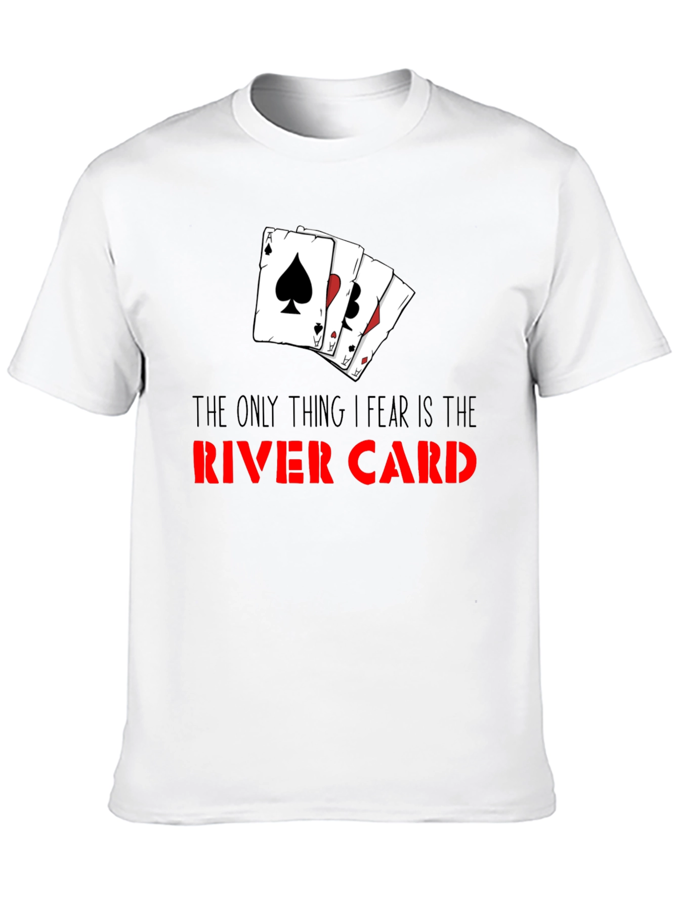 Poker River Card T-Shirt - Gamble with Style