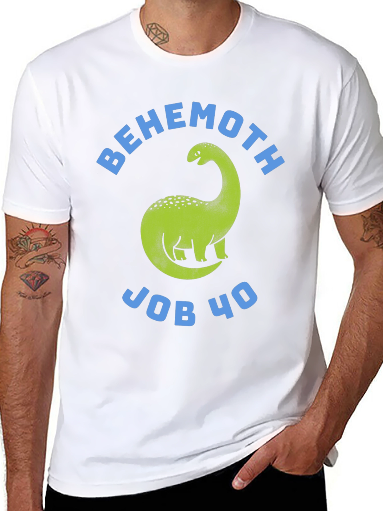 Behemoth Job 40 Dinosaur T-Shirt