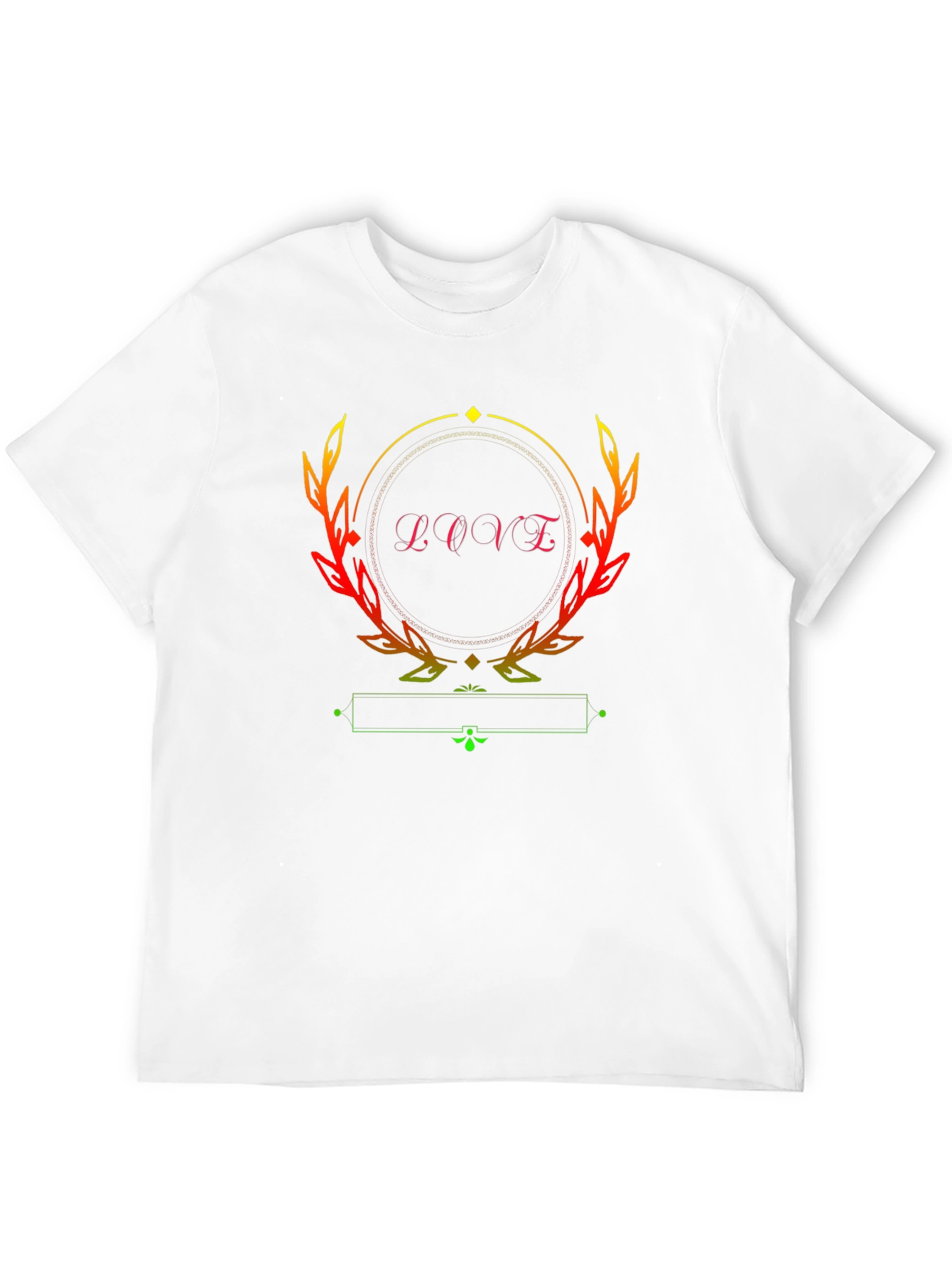 Love Graphic Print Black T-Shirt