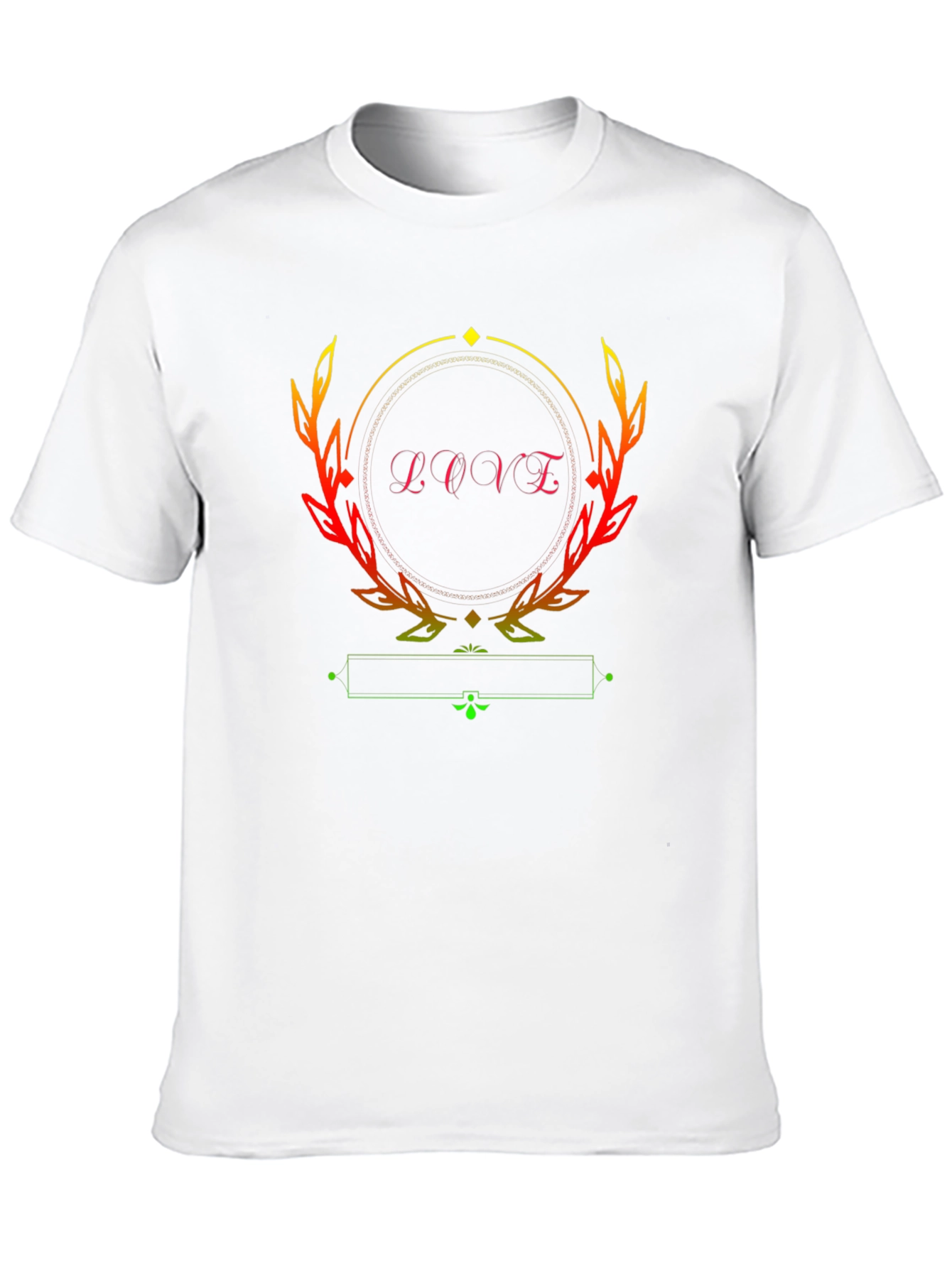 Love Graphic Print Black T-Shirt