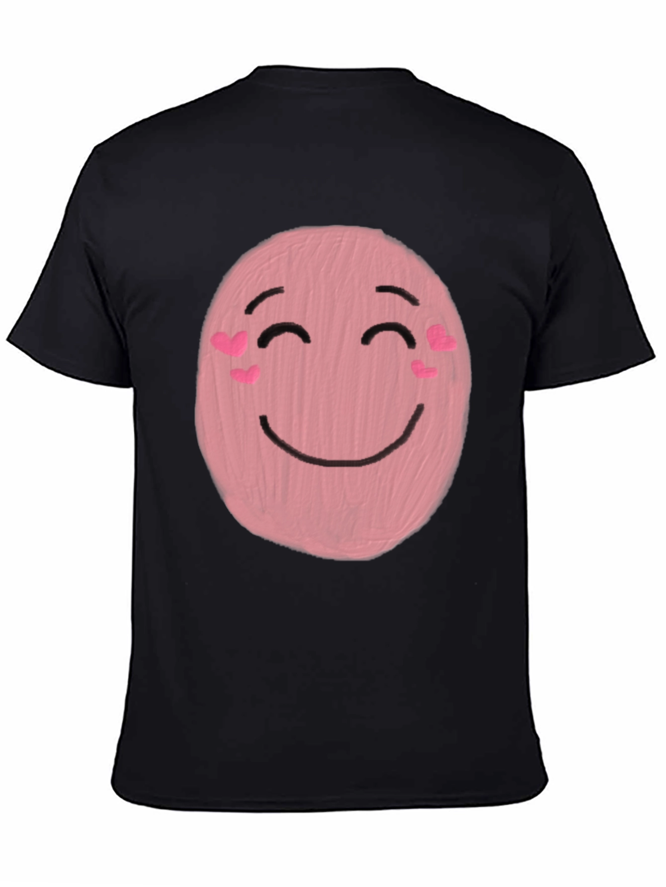 Cute Pink Emoji Graphic Tee - Happy Face T-Shirt