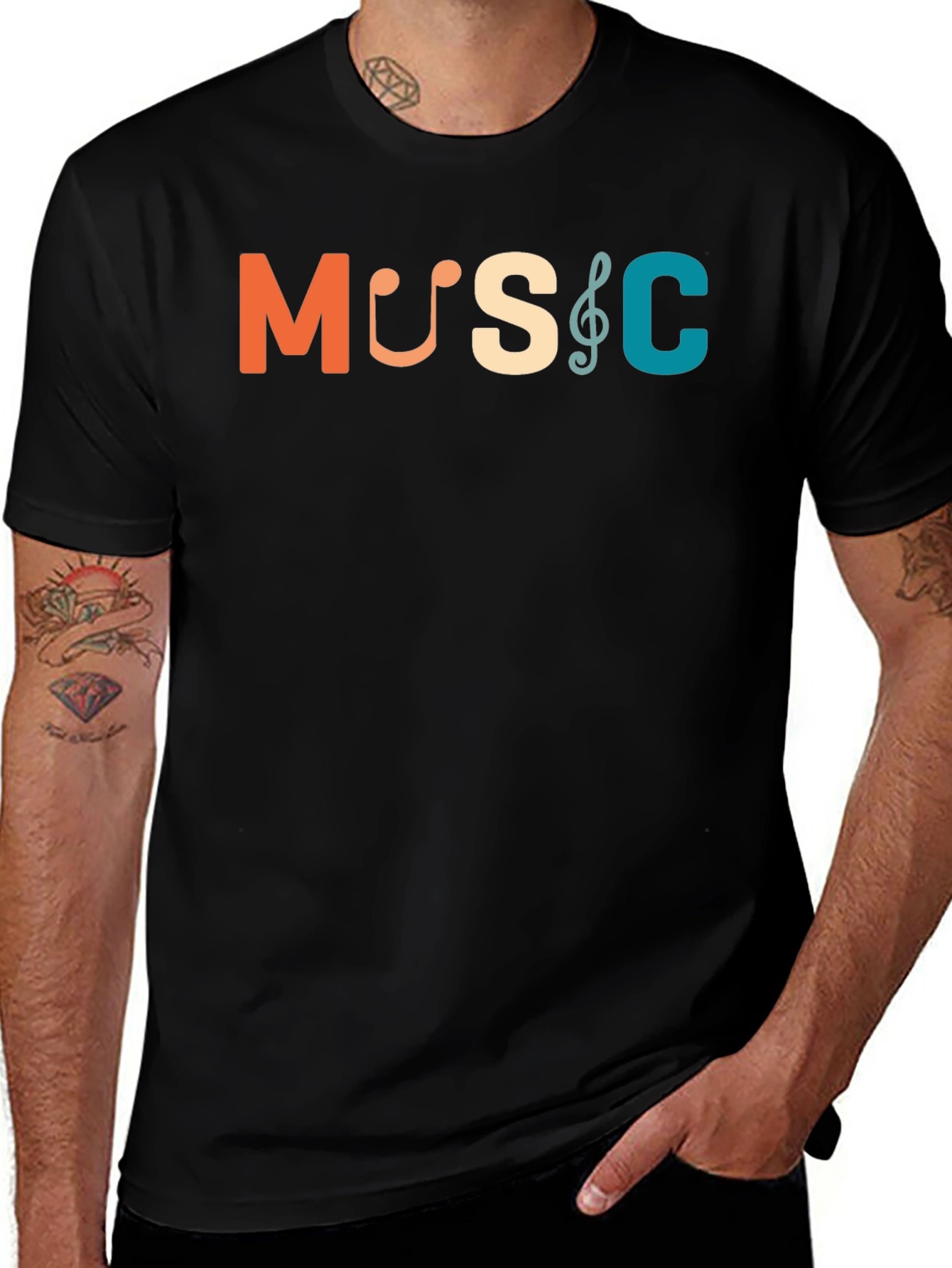 Music Themed Graphic T-Shirt | Soft Cotton Blend Tee