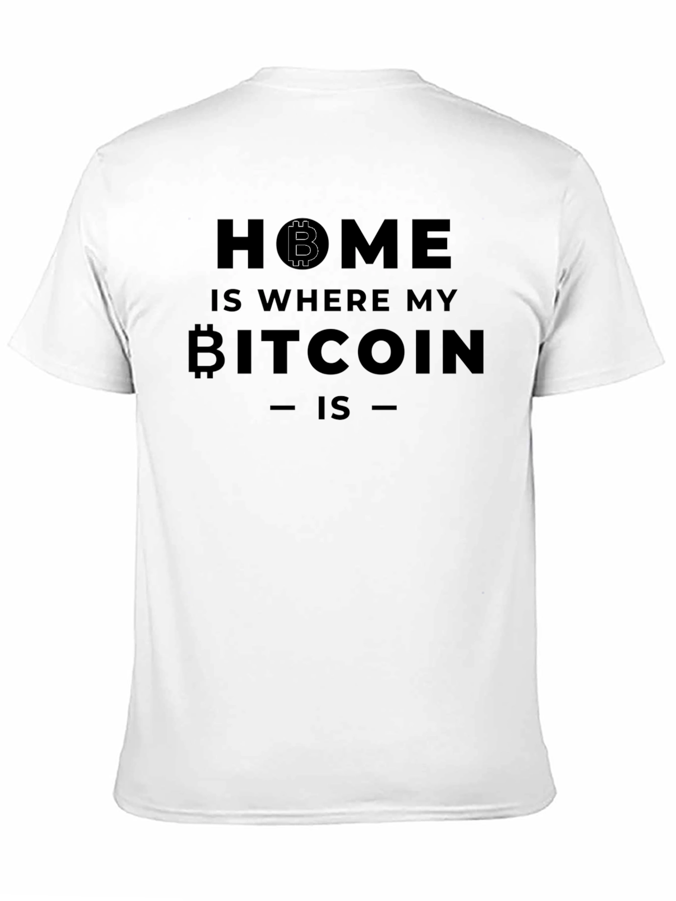 Bitcoin Home Mens Black T-Shirt