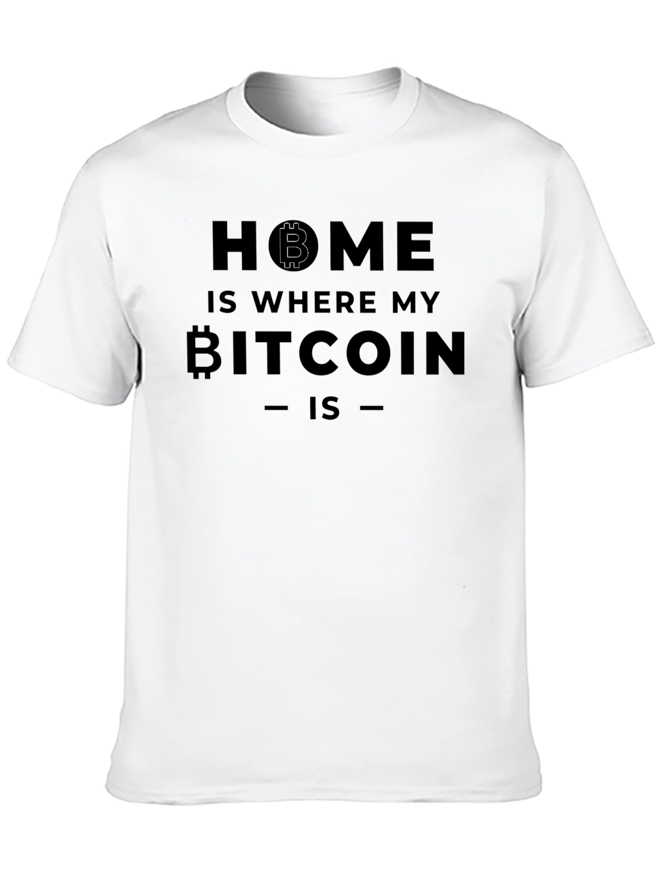 Bitcoin Home Mens Black T-Shirt