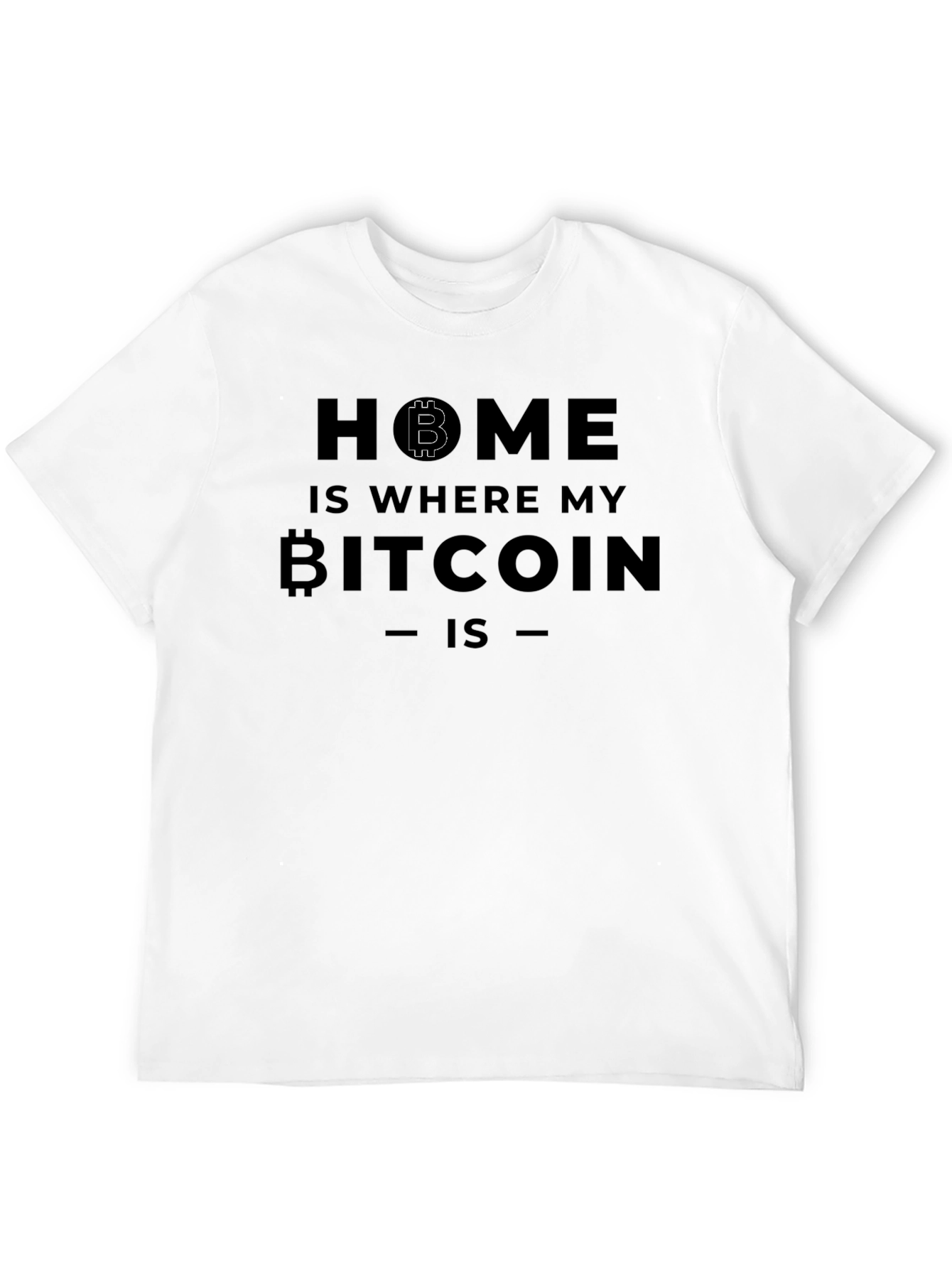 Bitcoin Home Mens Black T-Shirt
