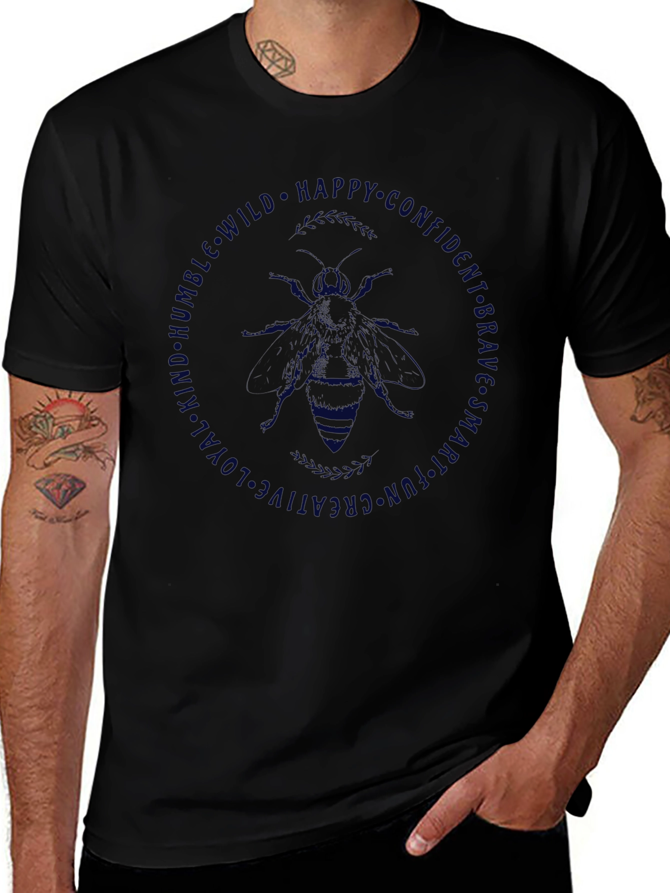 Bee Kind Graphic Tee - Humble Brave Creative