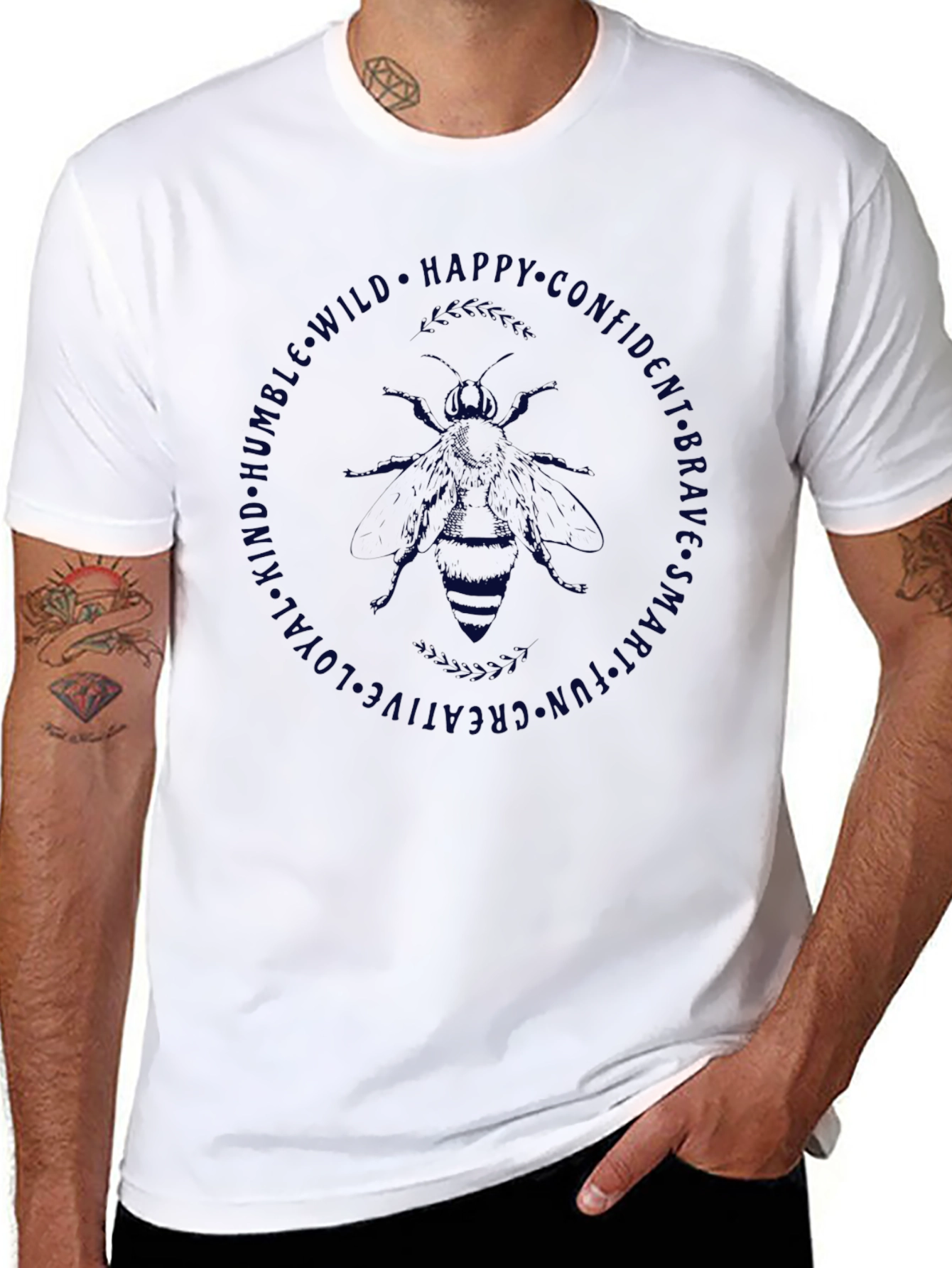 Bee Kind Graphic Tee - Humble Brave Creative