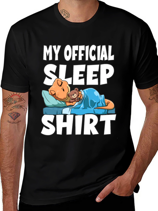 My Official Sleep Shirt - Funny Cartoon Sleepy Animal Tee