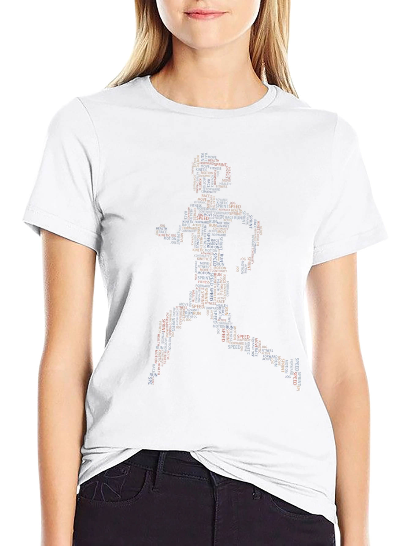 Runner Word Art Graphic T-Shirt