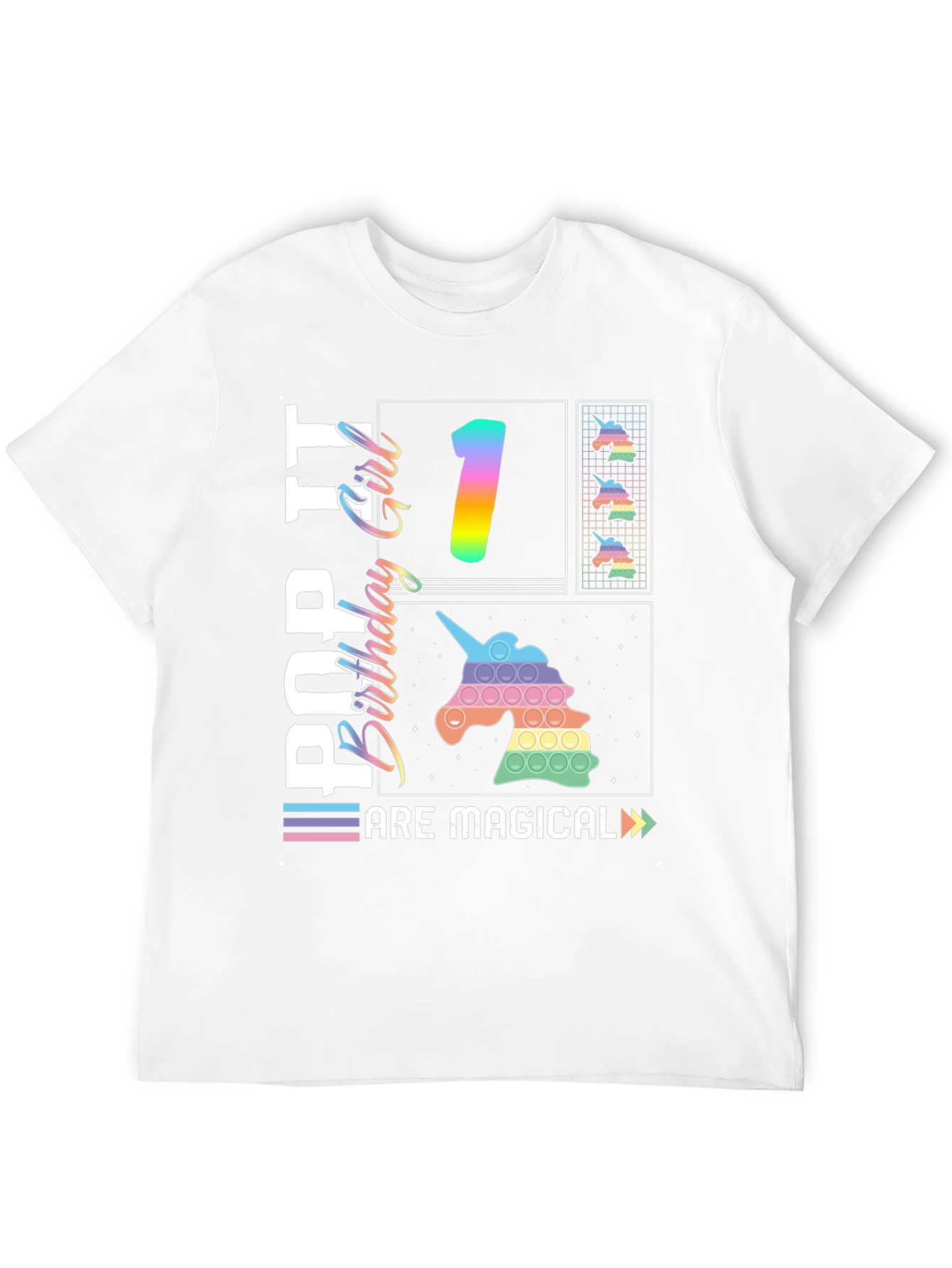 Pop It Birthday Girl First Birthday T-Shirt
