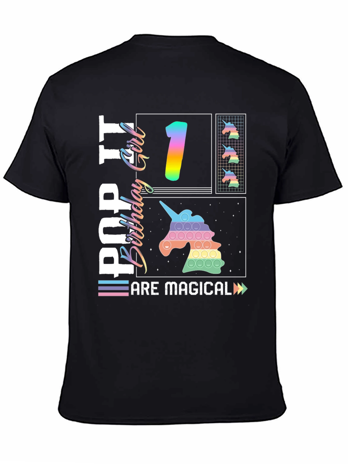 Pop It Birthday Girl First Birthday T-Shirt