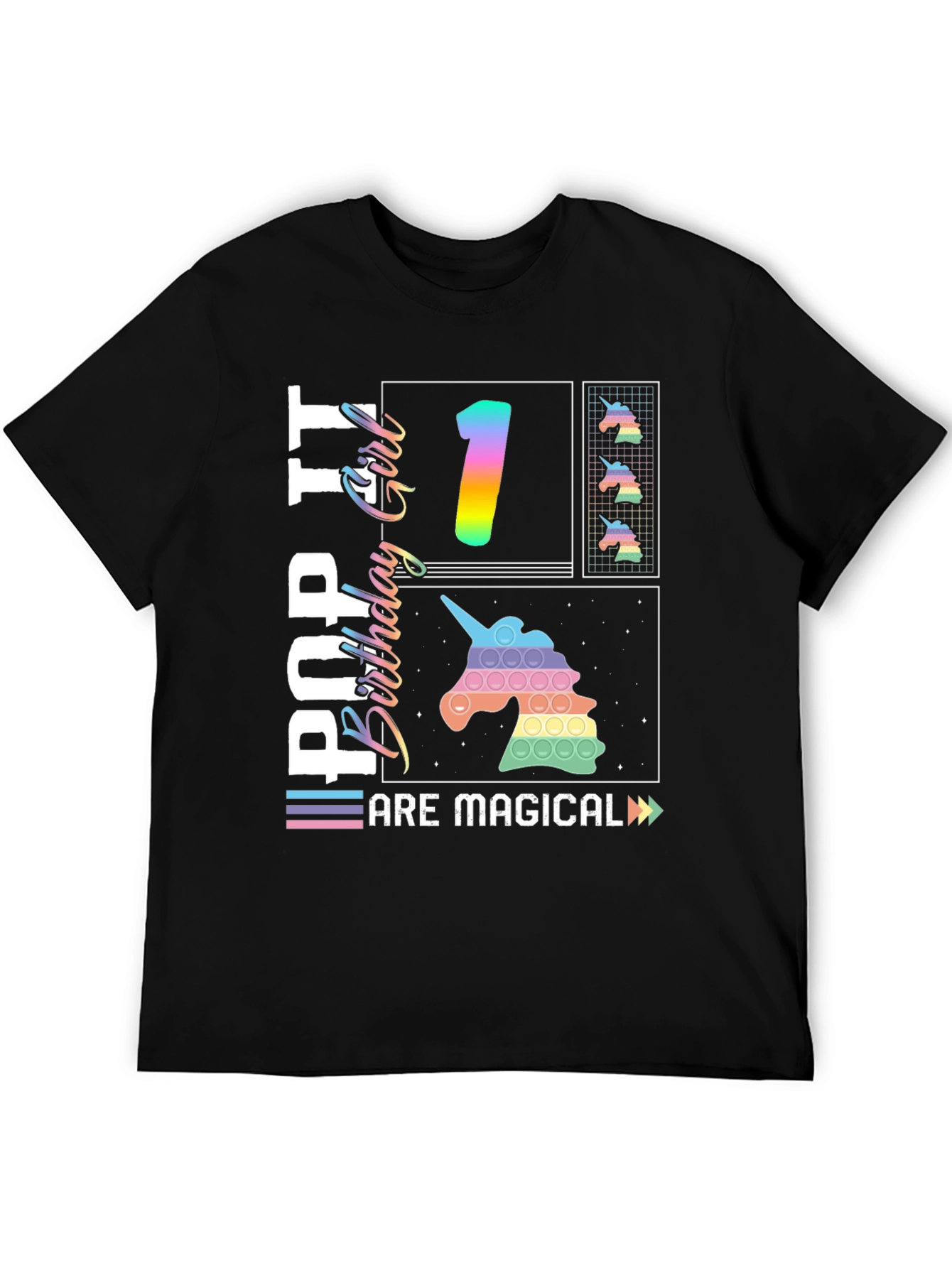 Pop It Birthday Girl First Birthday T-Shirt