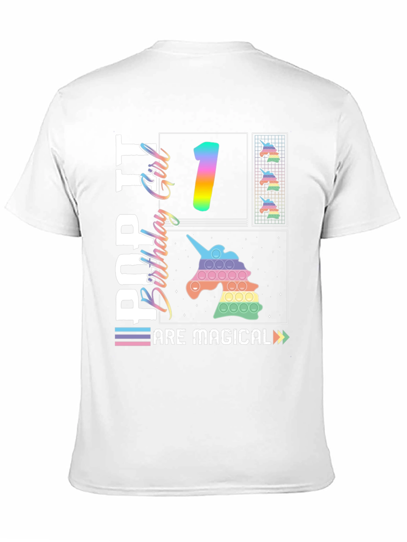 Pop It Birthday Girl First Birthday T-Shirt