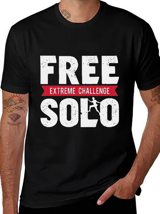 Free Solo Extreme Challenge Black T-Shirt