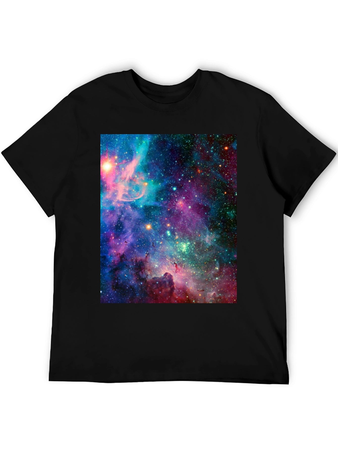 Galaxy Print Black T-Shirt