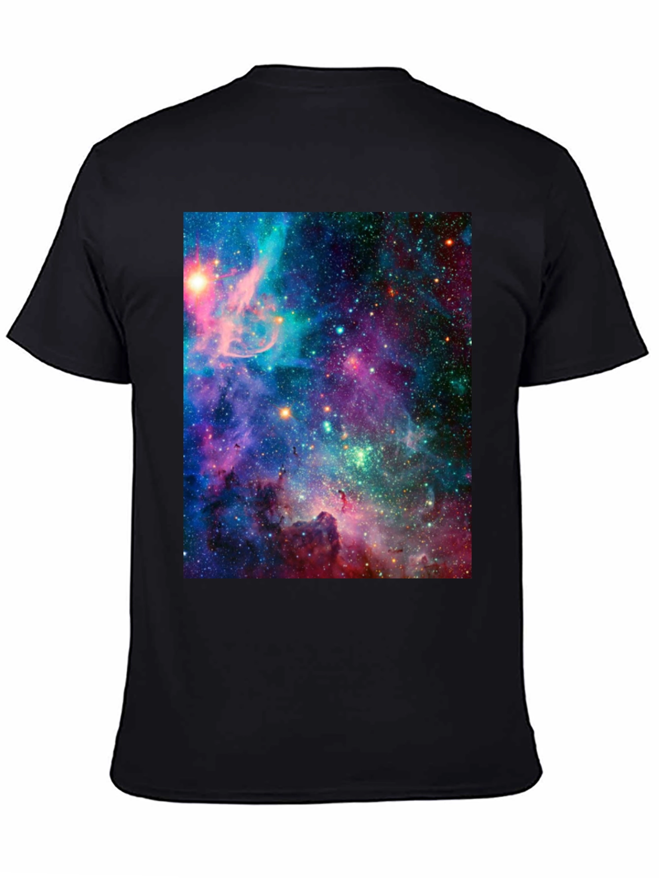 Galaxy Print Black T-Shirt