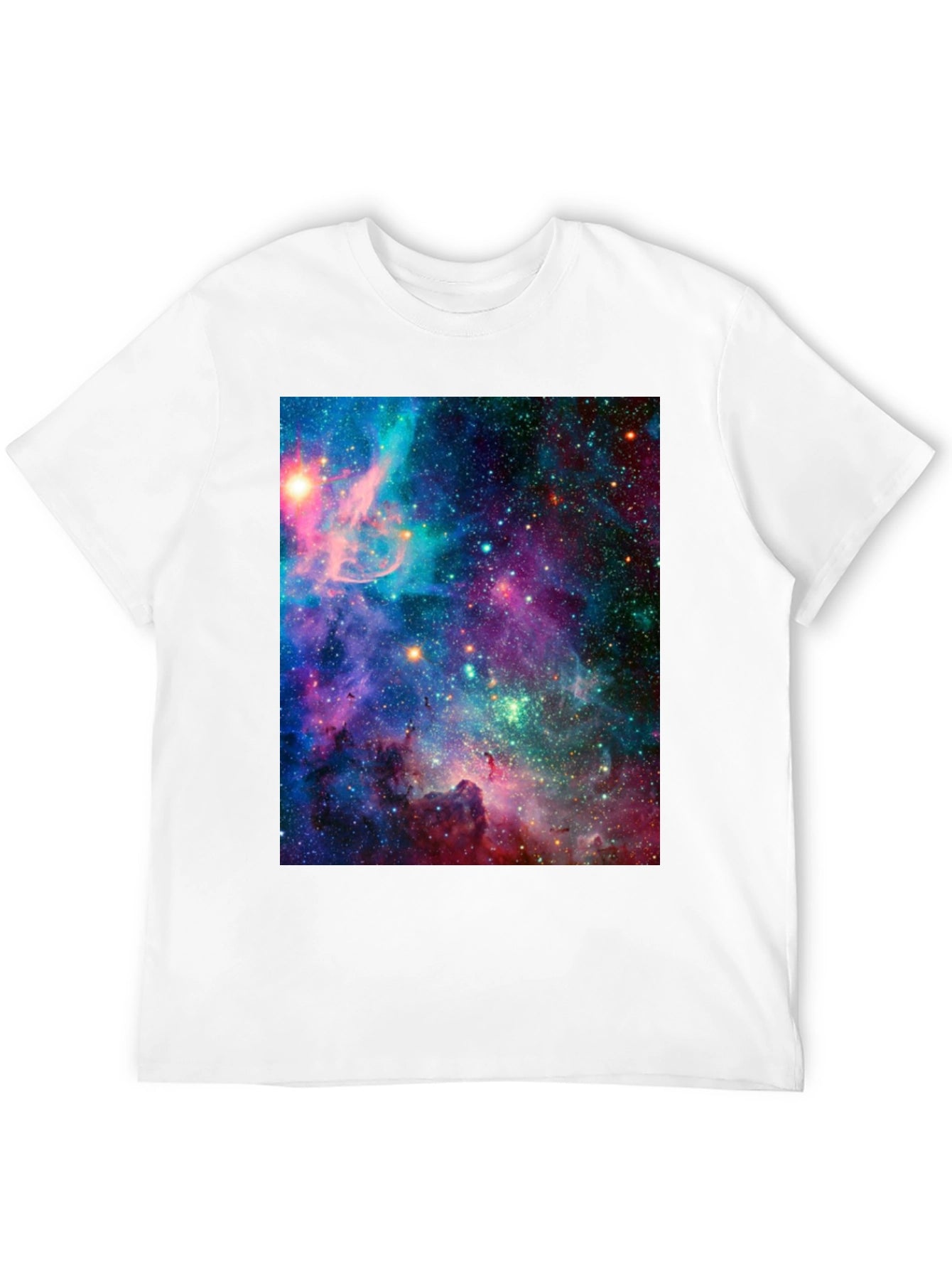 Galaxy Print Black T-Shirt