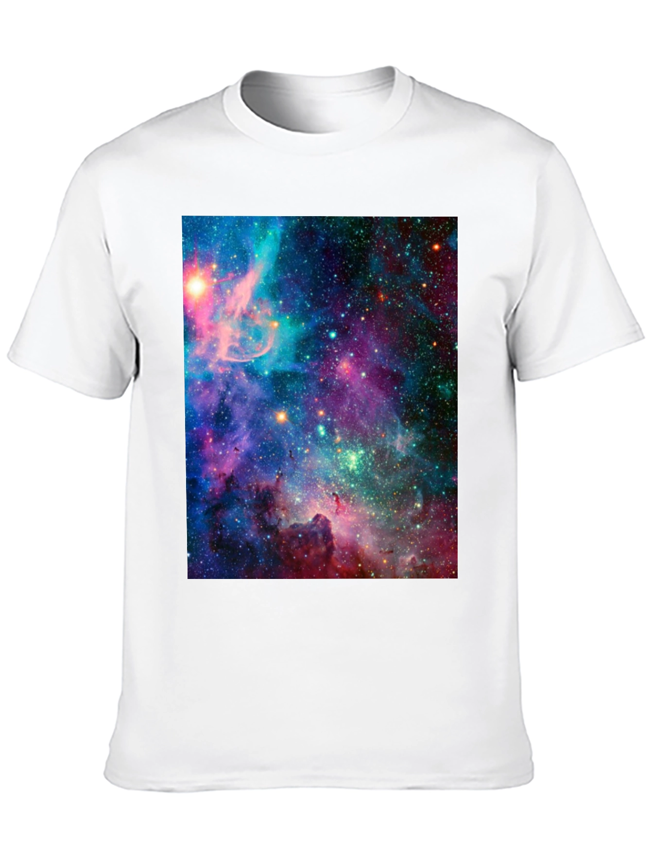 Galaxy Print Black T-Shirt