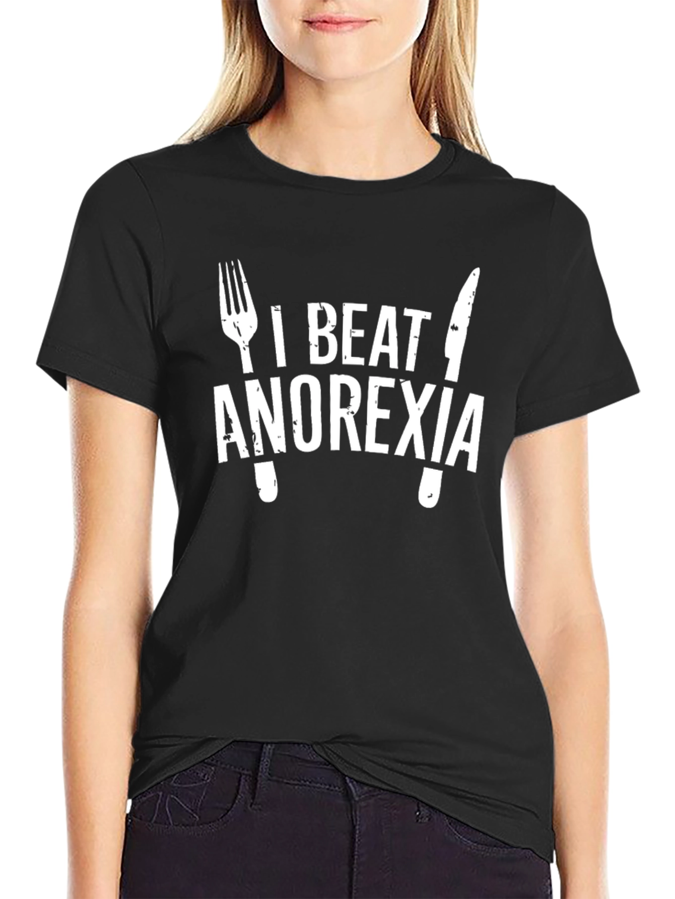 I Beat Anorexia Graphic Tee