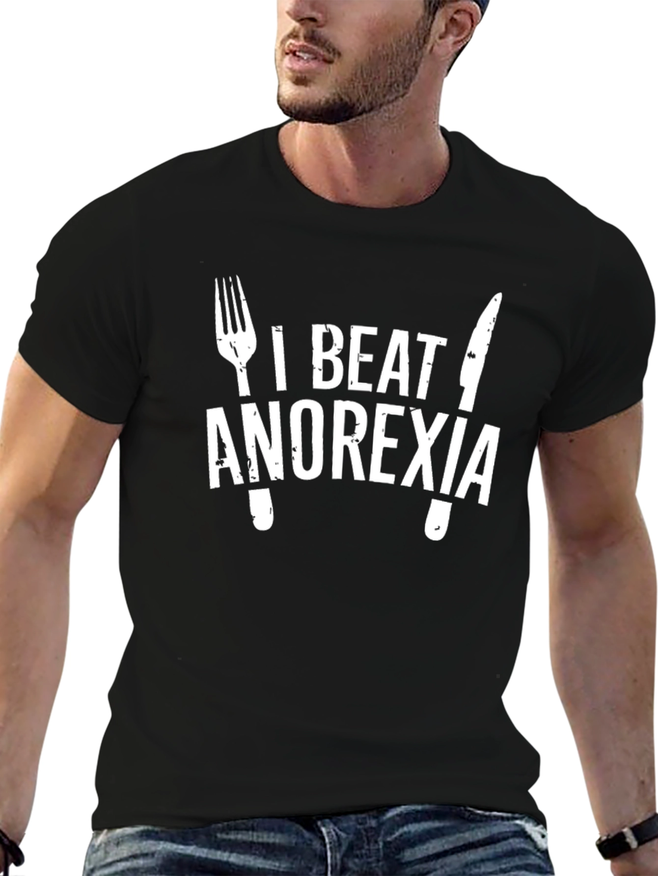 I Beat Anorexia Graphic Tee