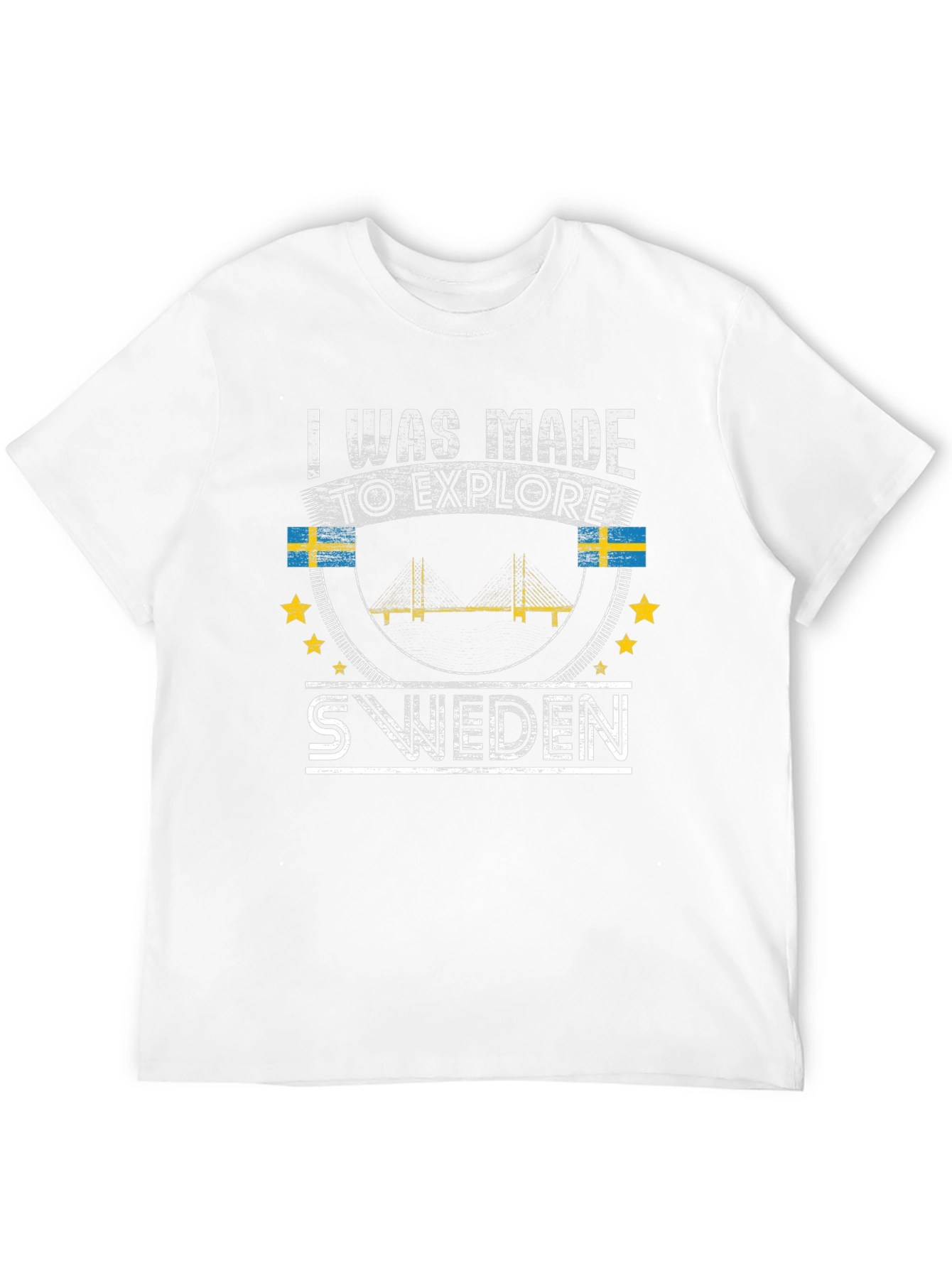 Sweden Explore T-Shirt - Black Graphic Tee