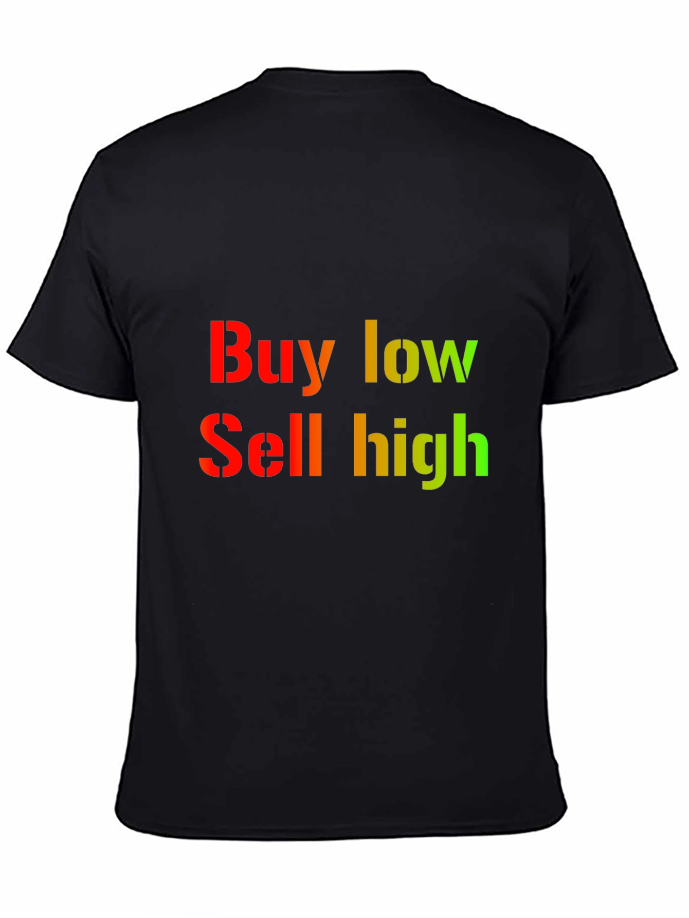 Buy Low Sell High Graphic Tee - Black