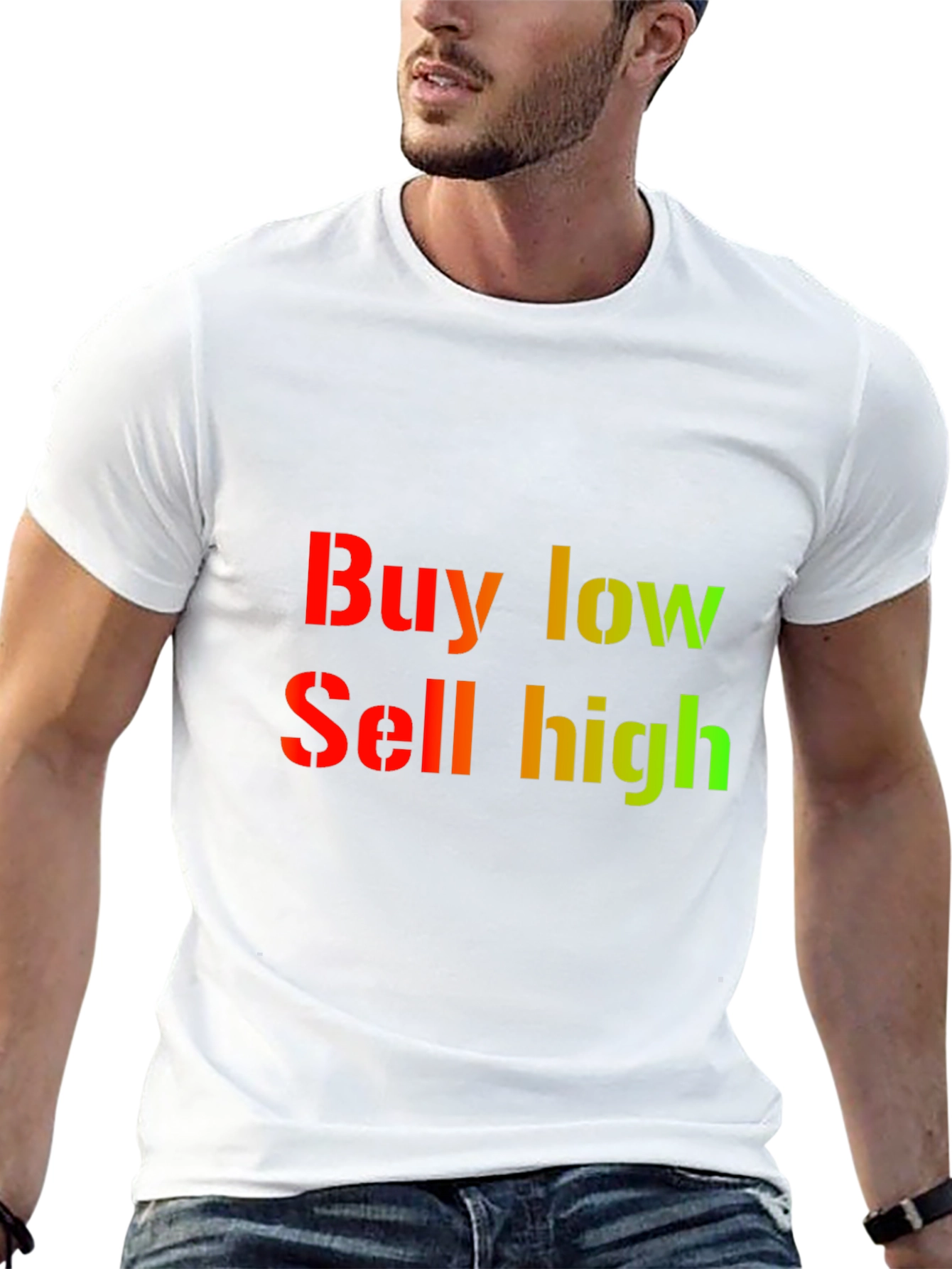 Buy Low Sell High Graphic Tee - Black