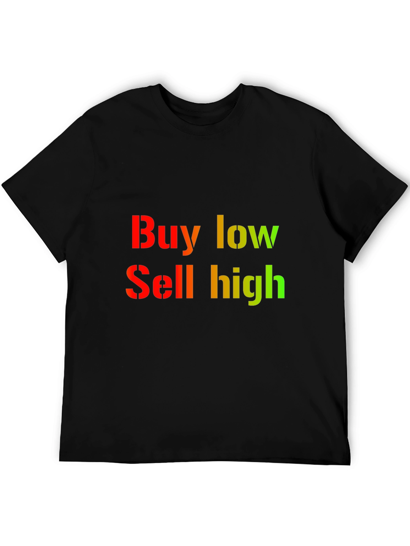 Buy Low Sell High Graphic Tee - Black