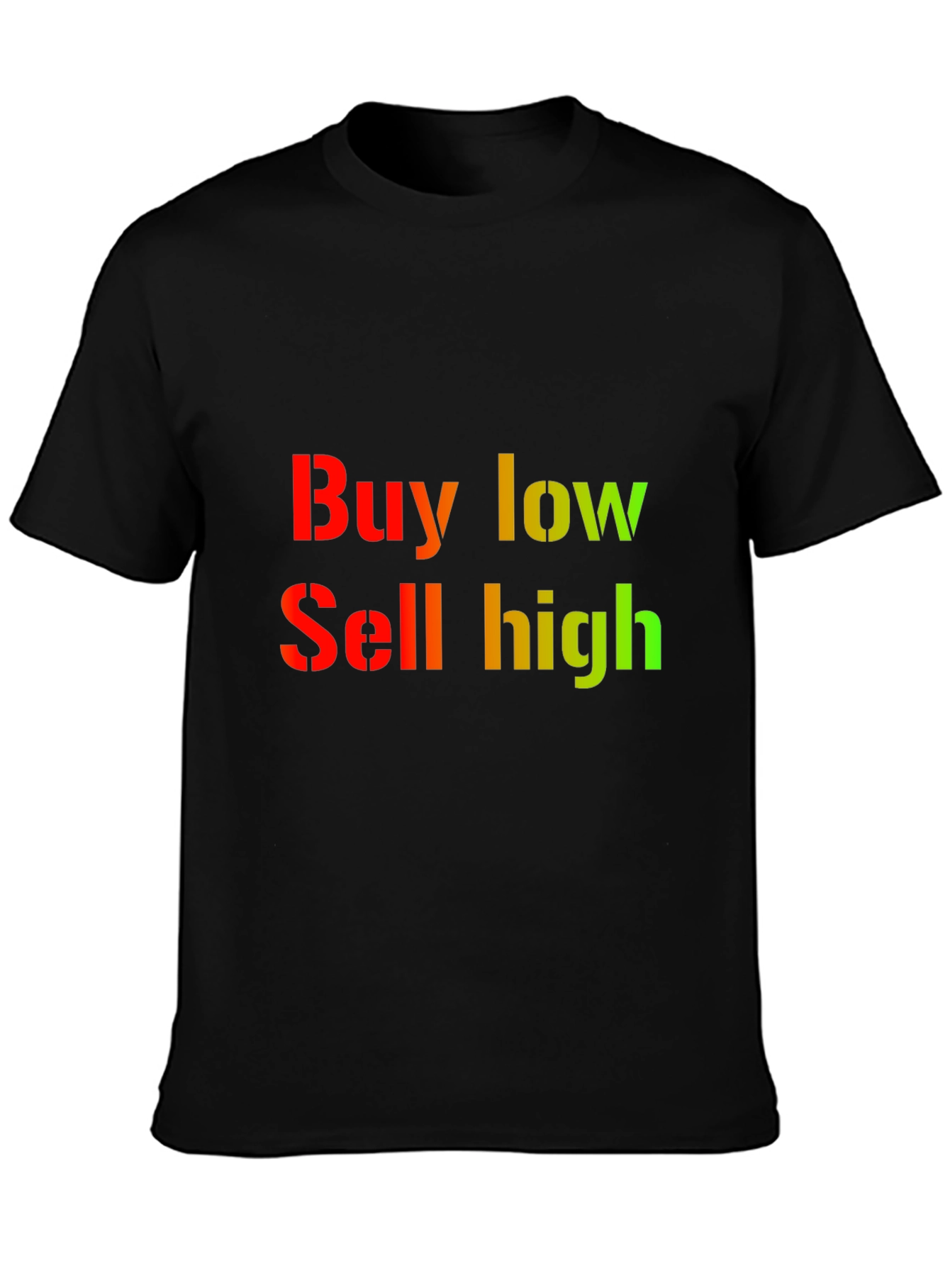 Buy Low Sell High Graphic Tee - Black