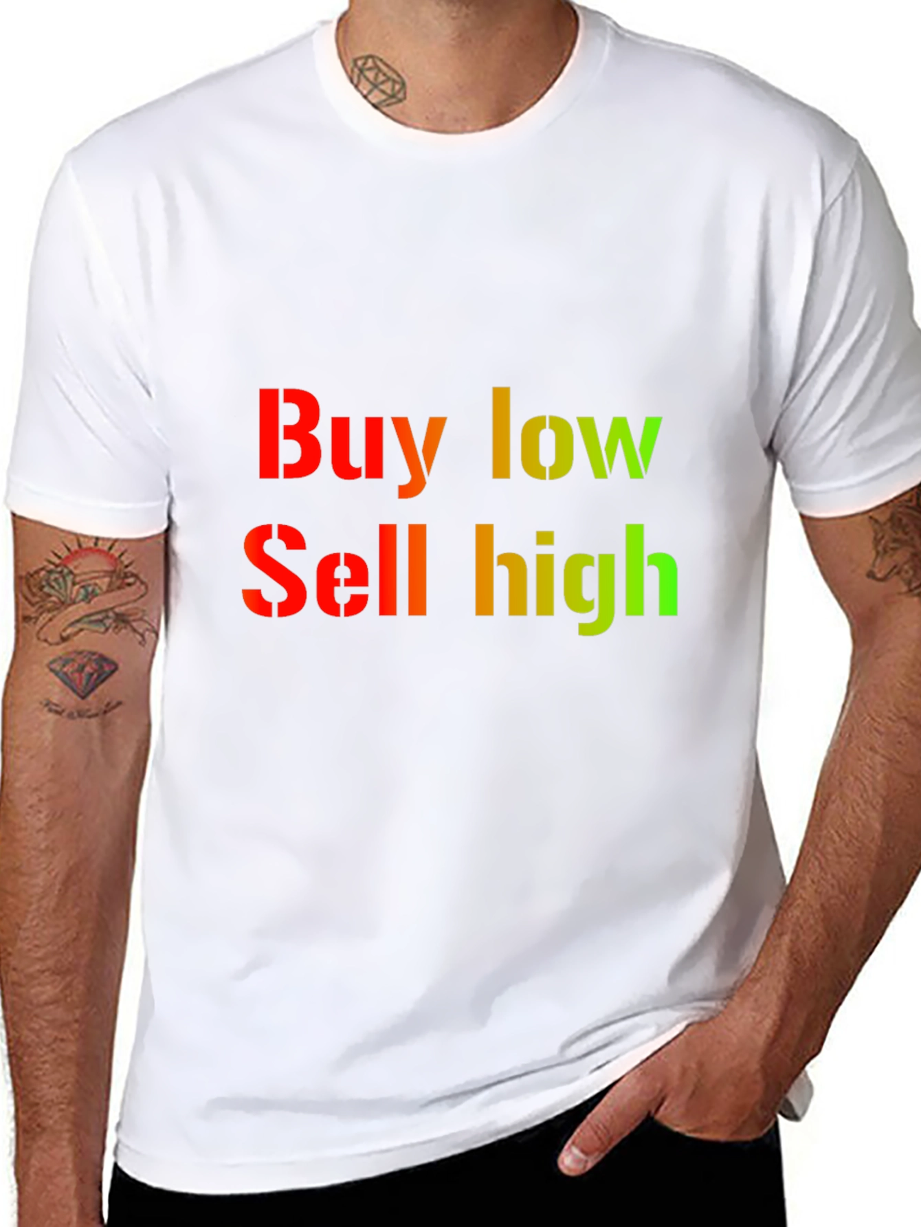 Buy Low Sell High Graphic Tee - Black