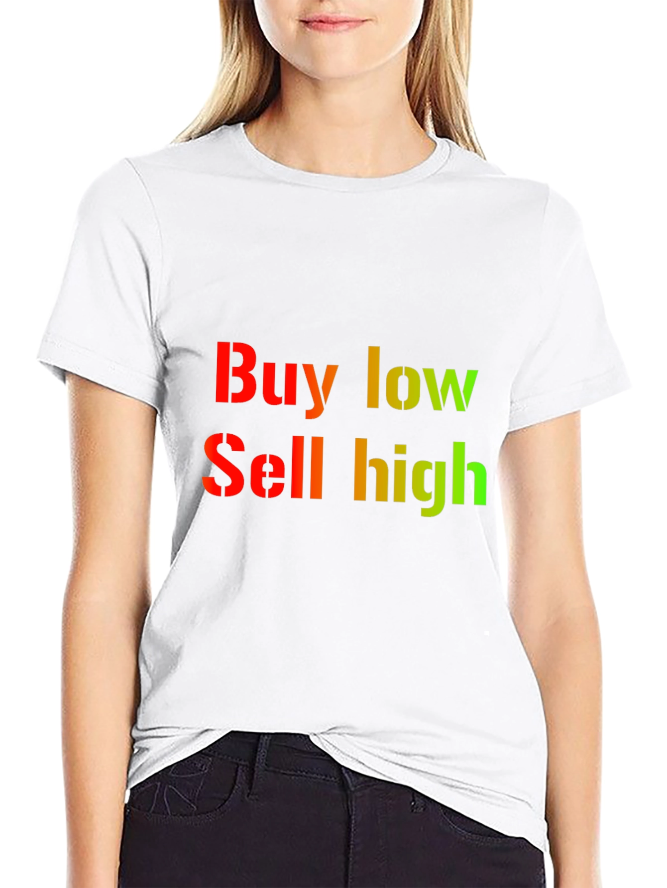 Buy Low Sell High Graphic Tee - Black
