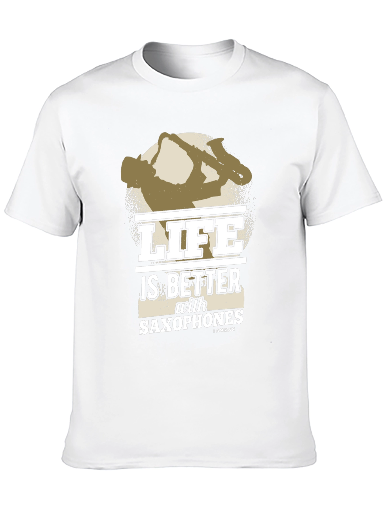 Life is Better with Saxophones T-Shirt - Black