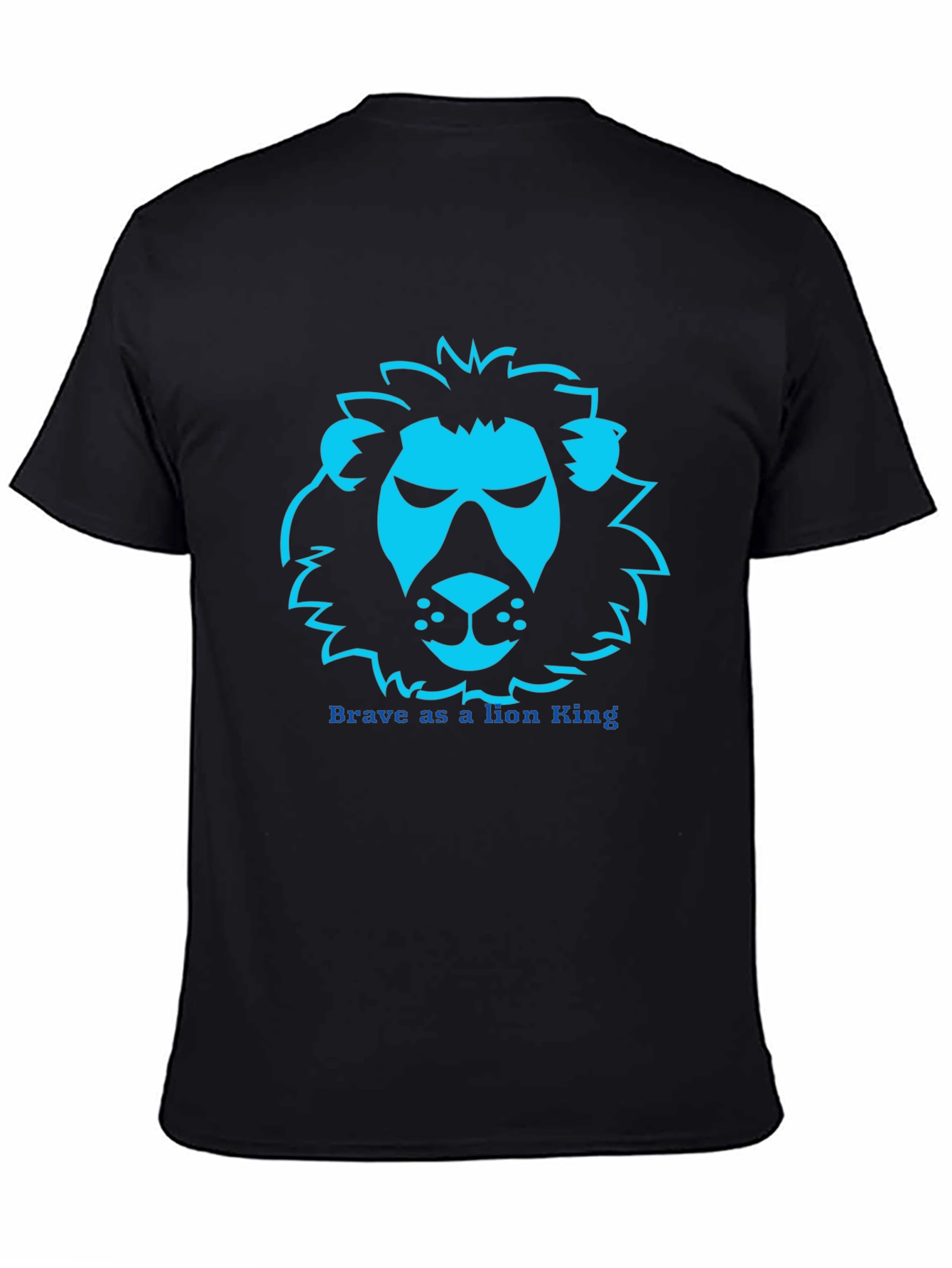 Lion King Brave T-Shirt - Black Graphic Tee