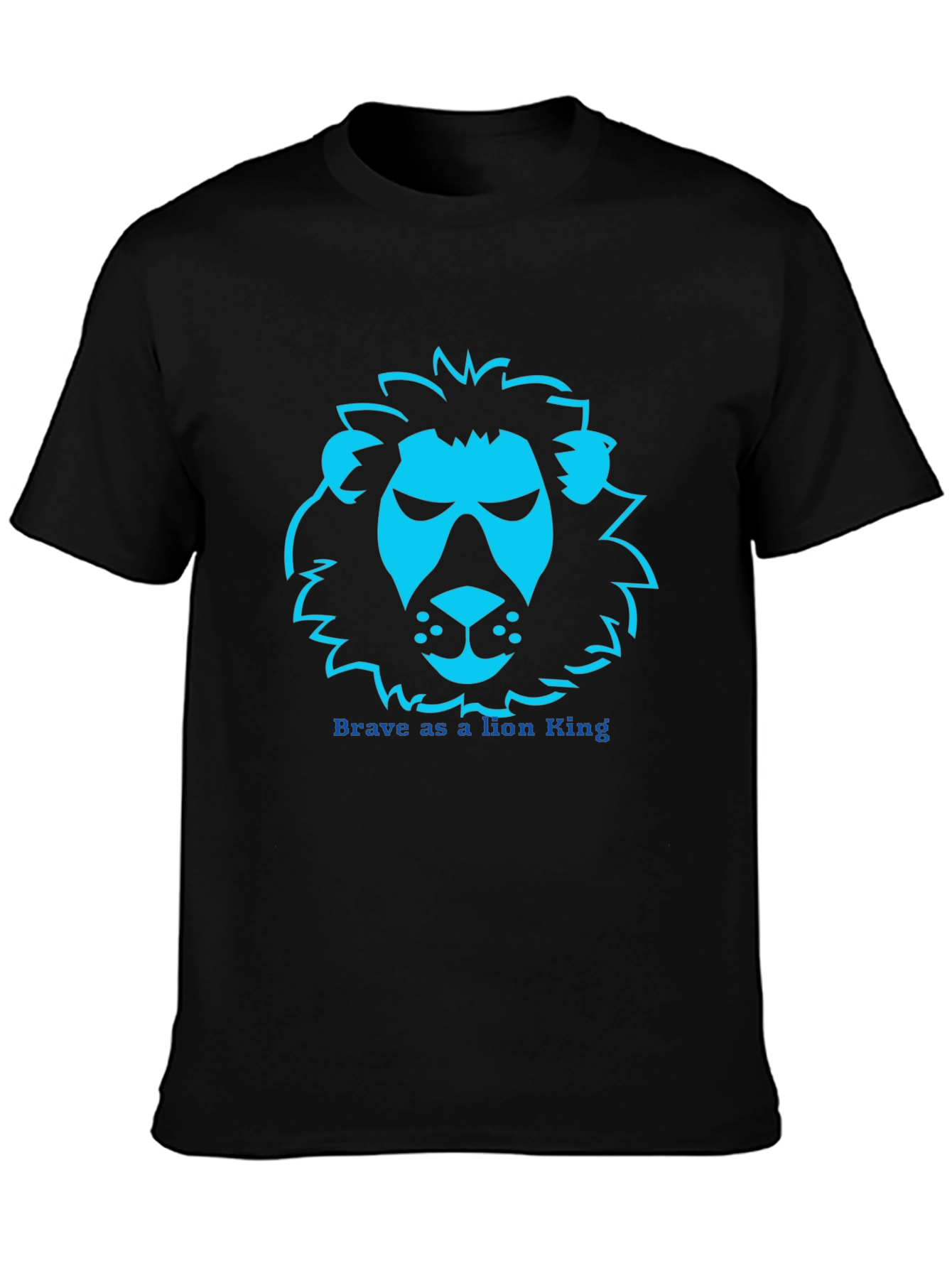 Lion King Brave T-Shirt - Black Graphic Tee
