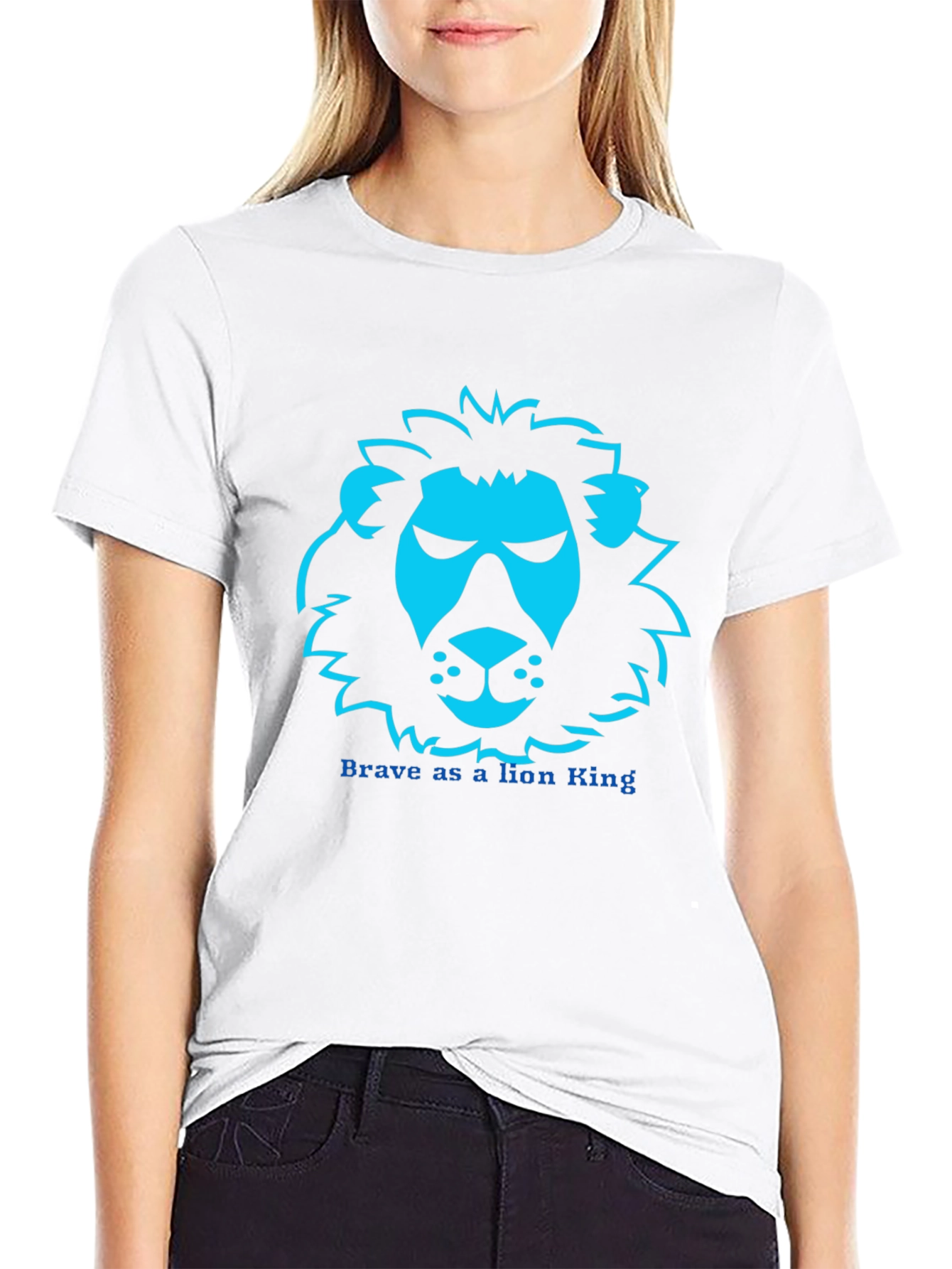 Lion King Brave T-Shirt - Black Graphic Tee