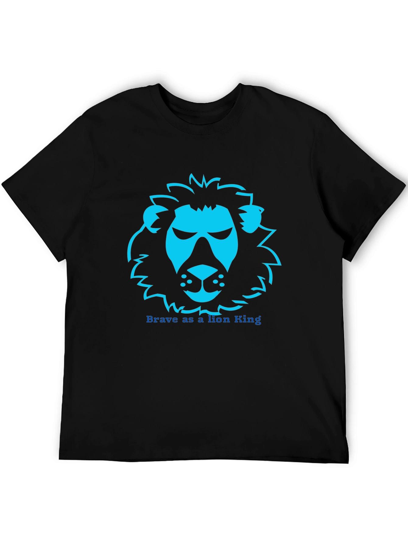 Lion King Brave T-Shirt - Black Graphic Tee