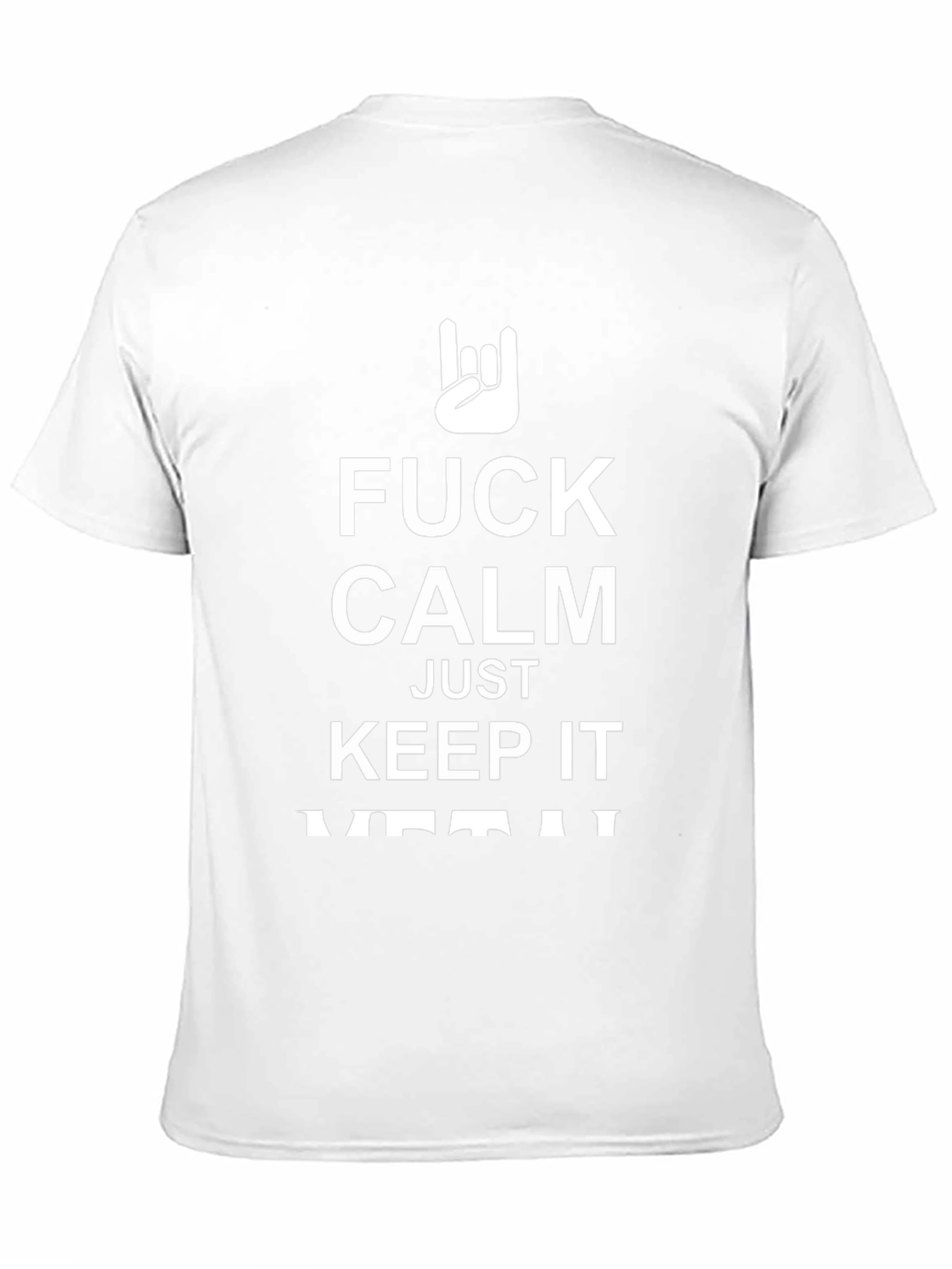 Fuck Calm Keep It Metal Black T-Shirt