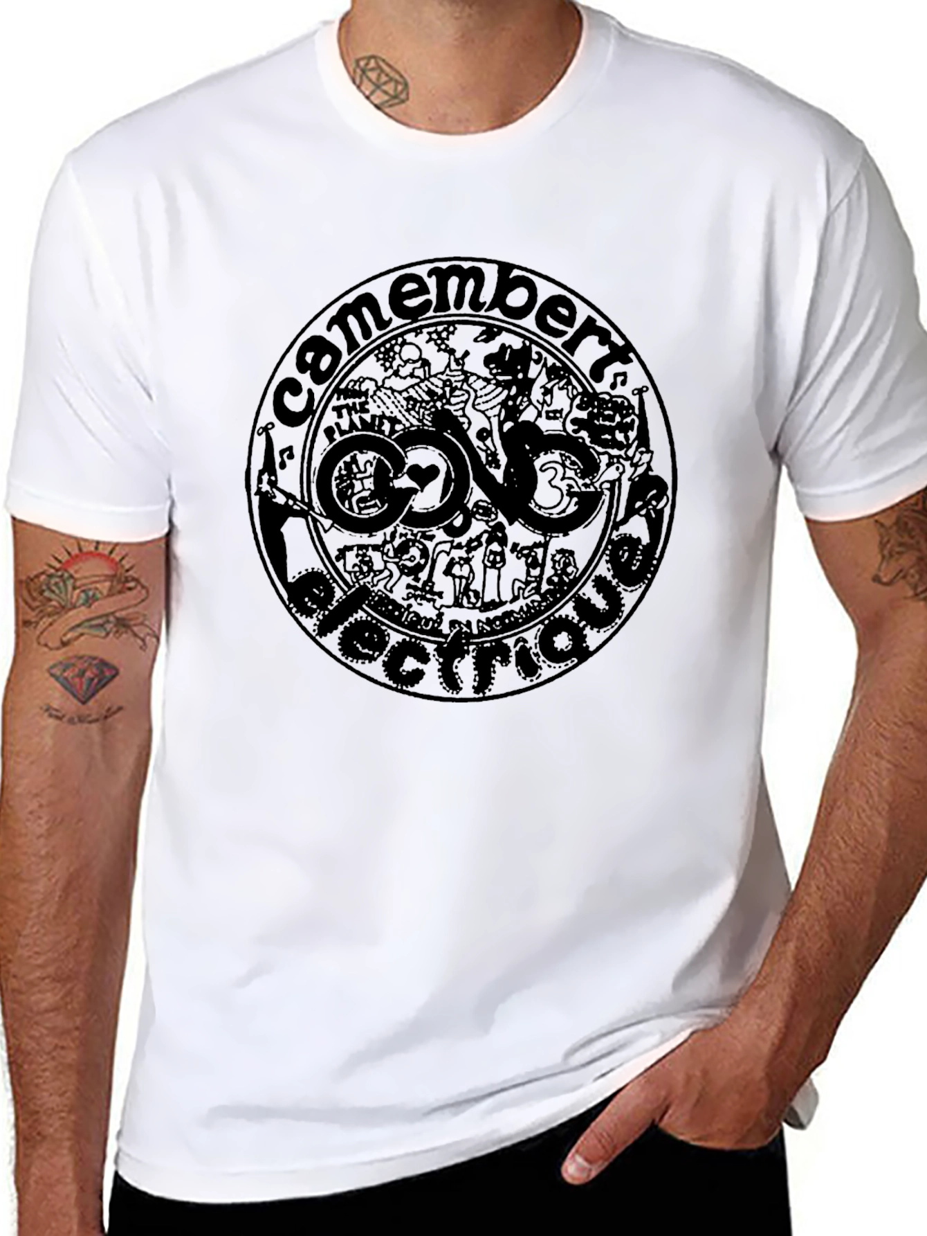 Camembert Electrique Black Graphic Tee