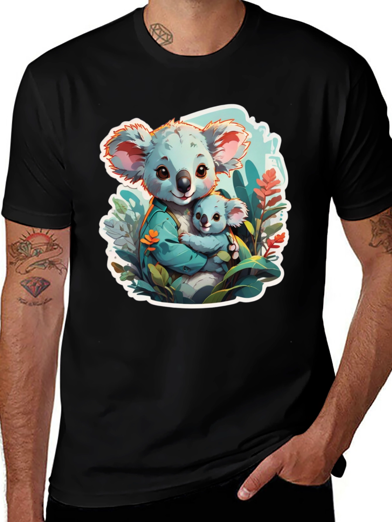 Koala Mom & Baby Graphic Tee