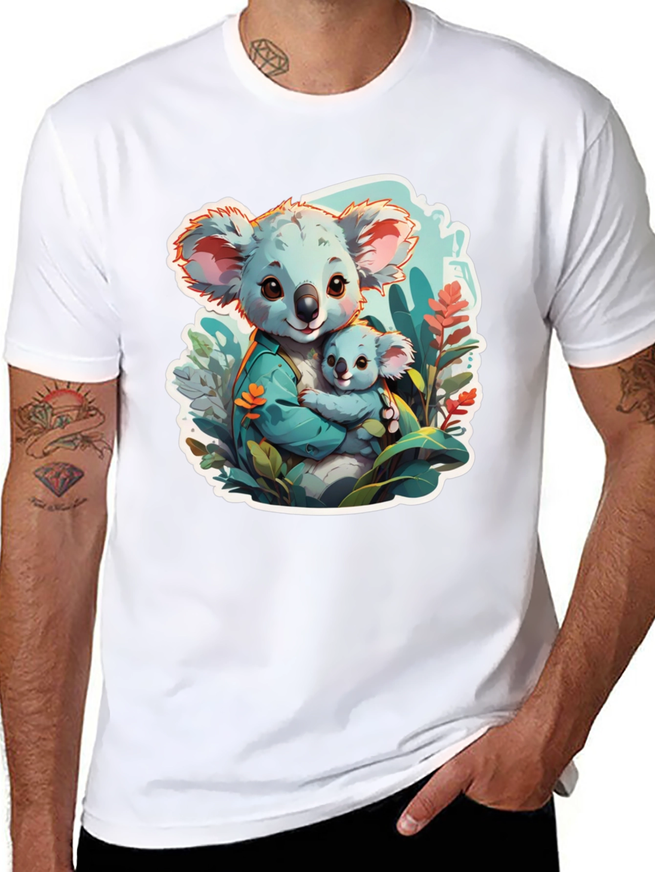 Koala Mom & Baby Graphic Tee