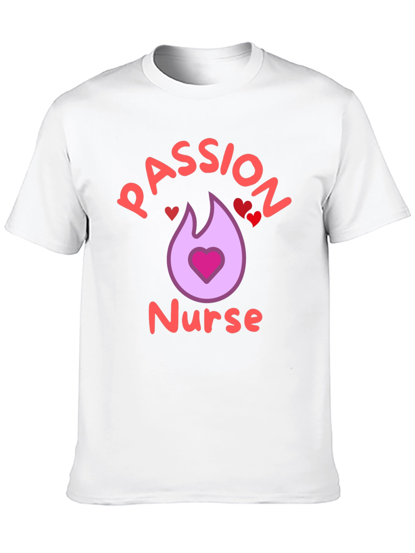 Passion Nurse Black Graphic T-Shirt