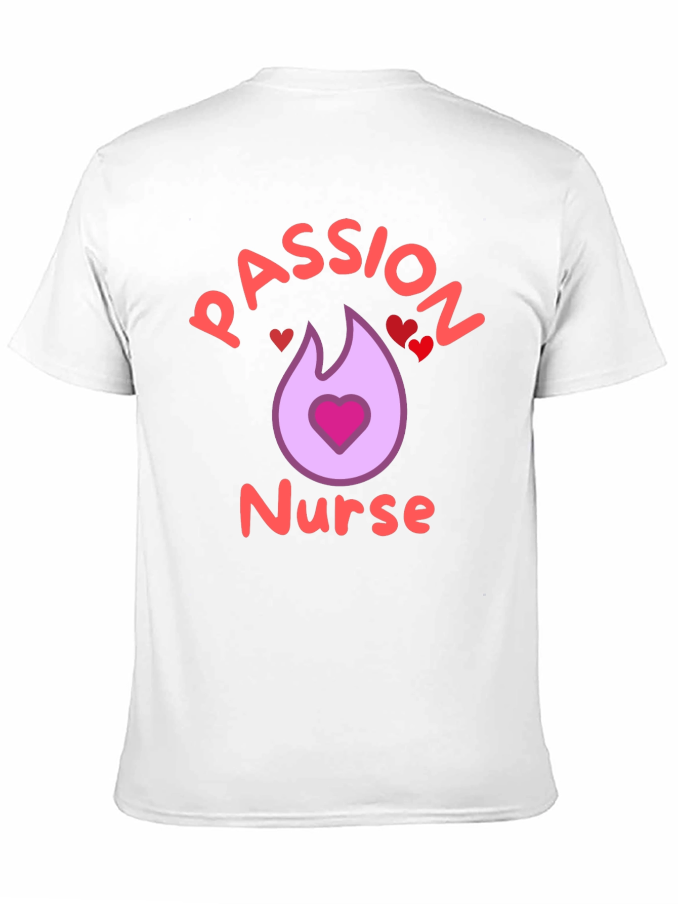 Passion Nurse Black Graphic T-Shirt