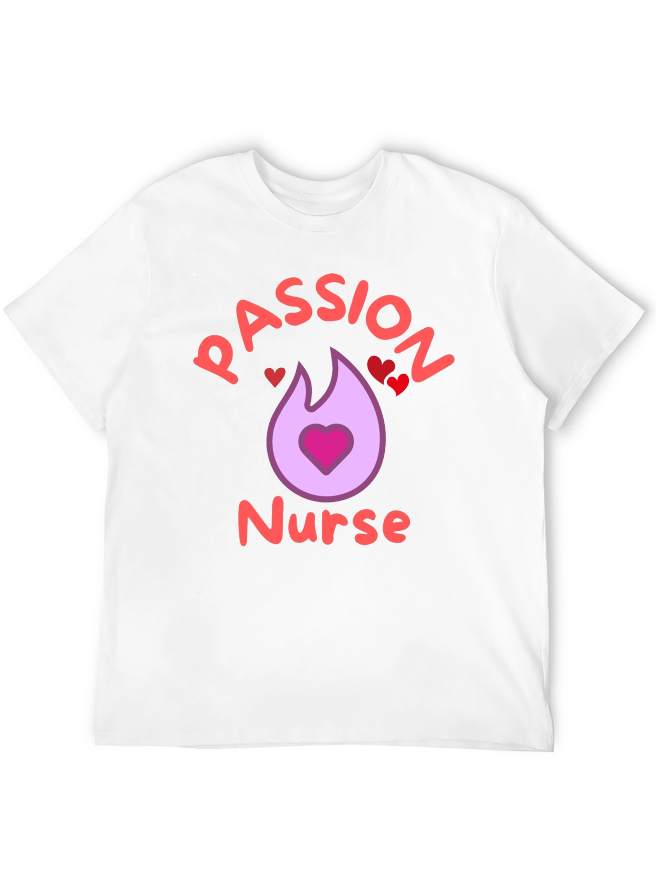 Passion Nurse Black Graphic T-Shirt