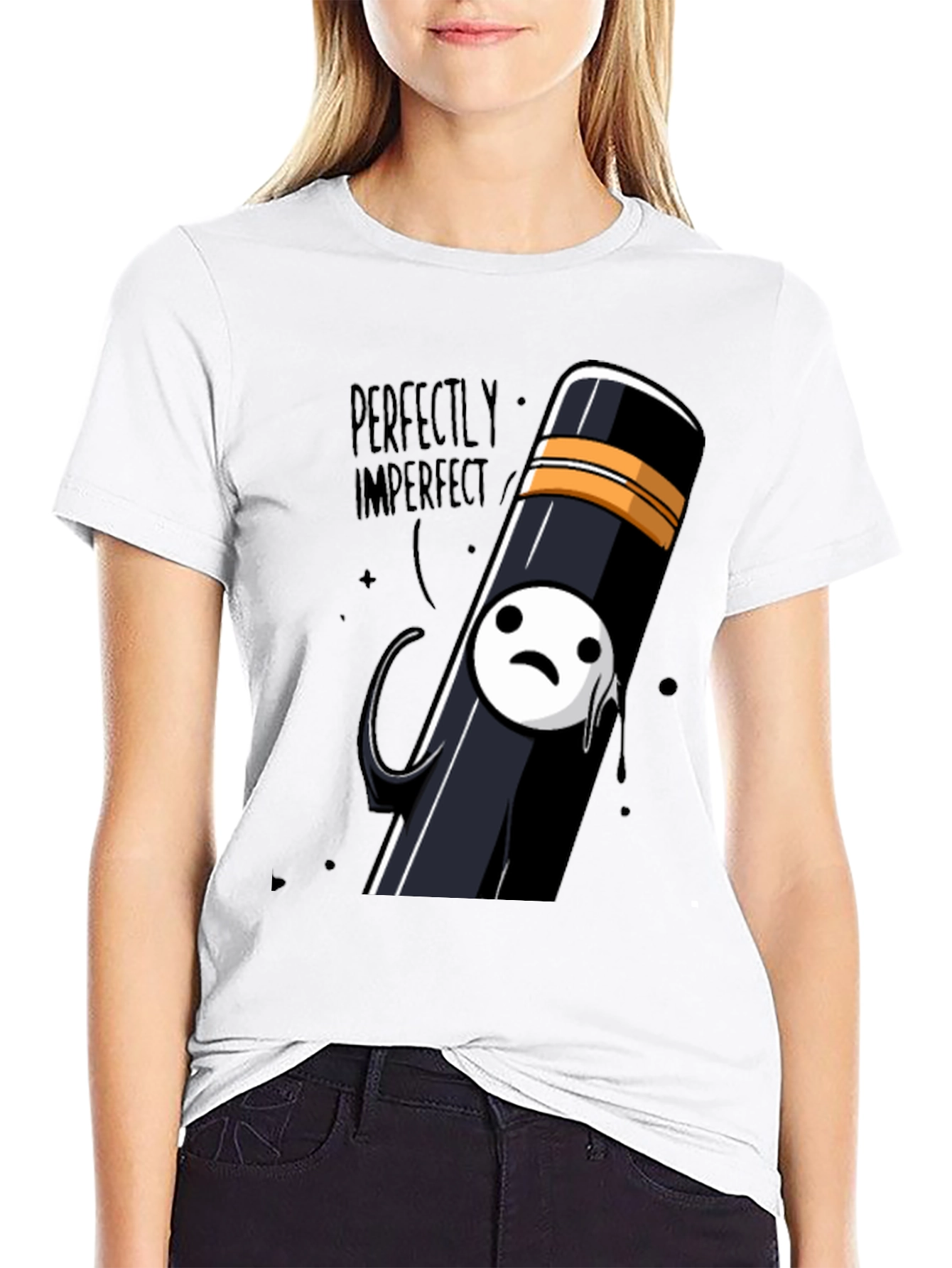 Perfectly Imperfect Cartoon Graphic T-Shirt